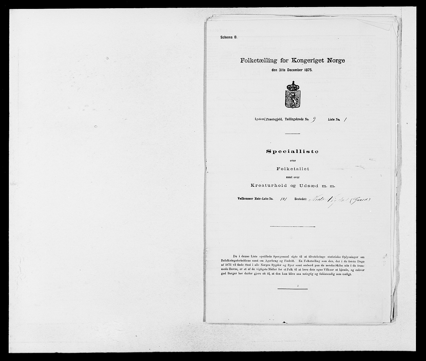 SAB, 1875 census for 1426P Luster, 1875, p. 1413