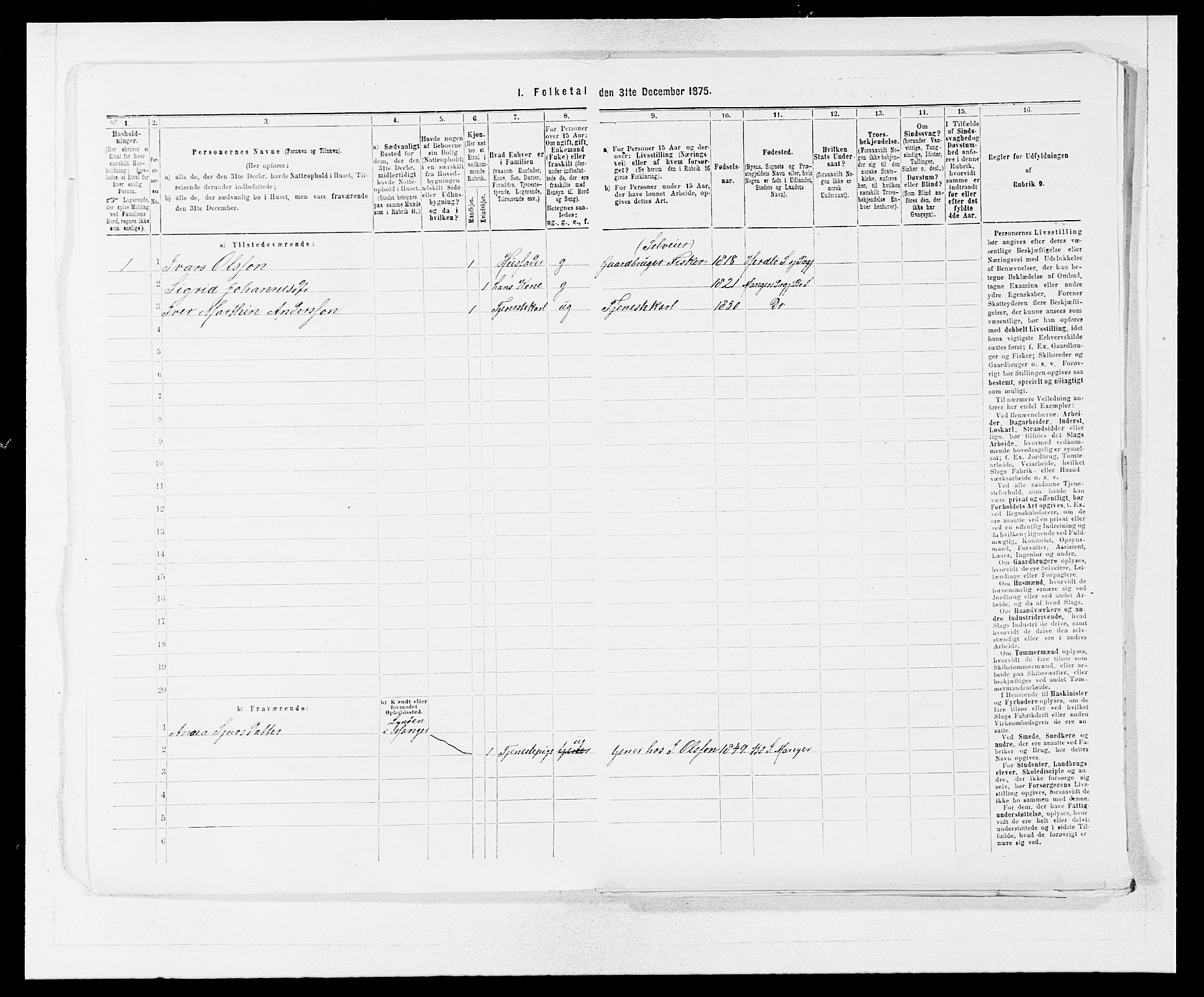 SAB, 1875 census for 1258P Herdla, 1875, p. 756