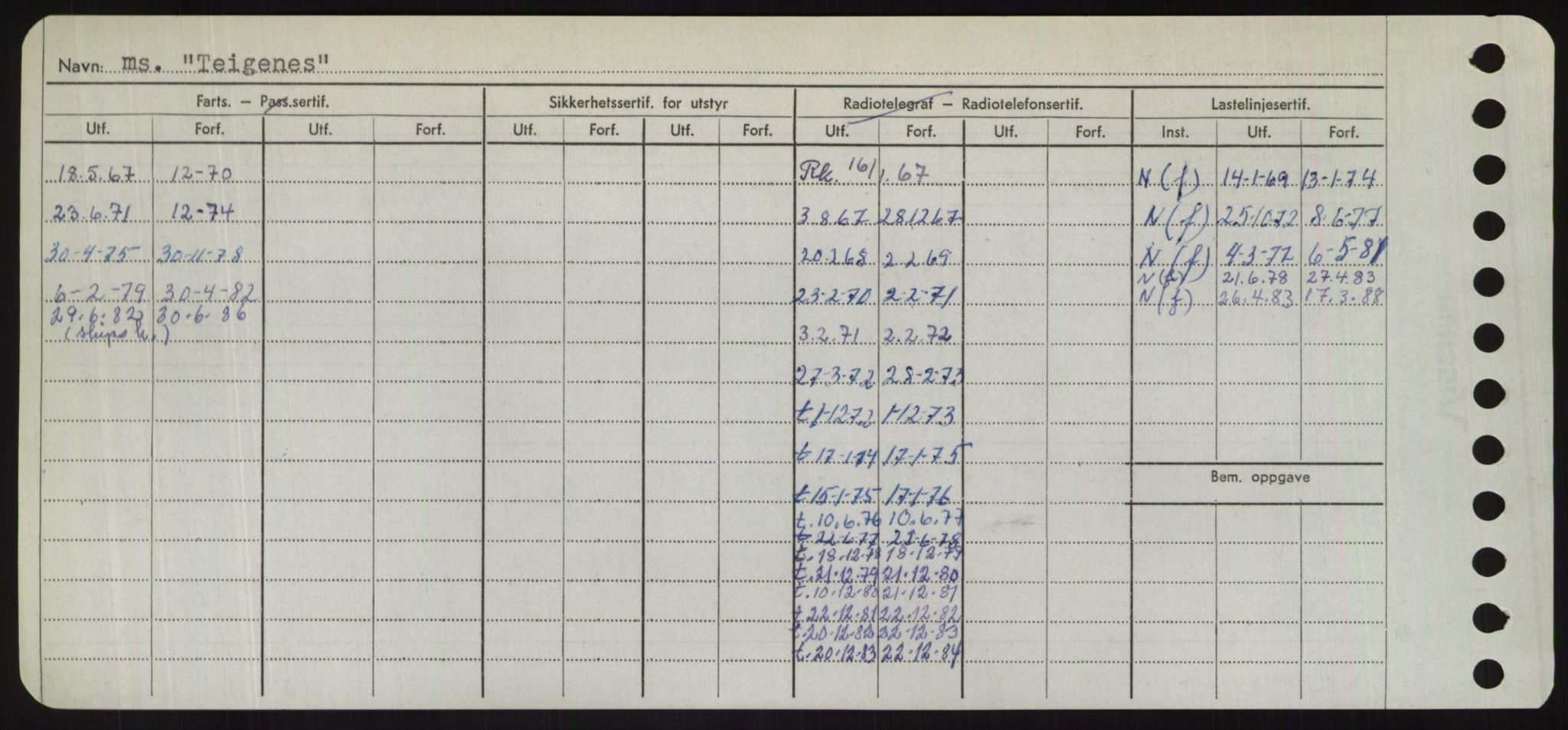 Sjøfartsdirektoratet med forløpere, Skipsmålingen, RA/S-1627/H/Hd/L0038: Fartøy, T-Th, p. 334