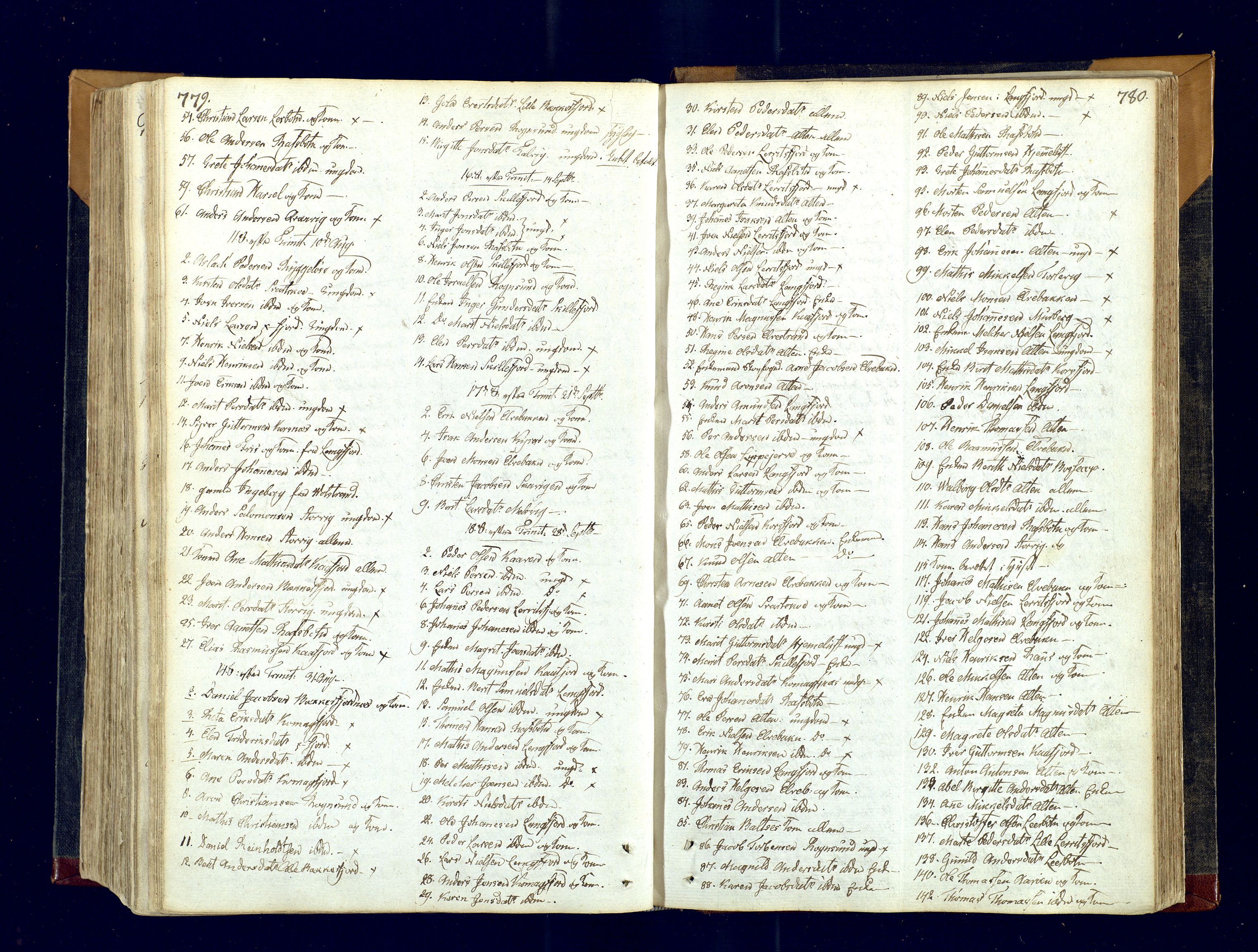 Talvik sokneprestkontor, AV/SATØ-S-1337/H/Ha/L0007kirke: Parish register (official) no. 7, 1813-1821, p. 779-780