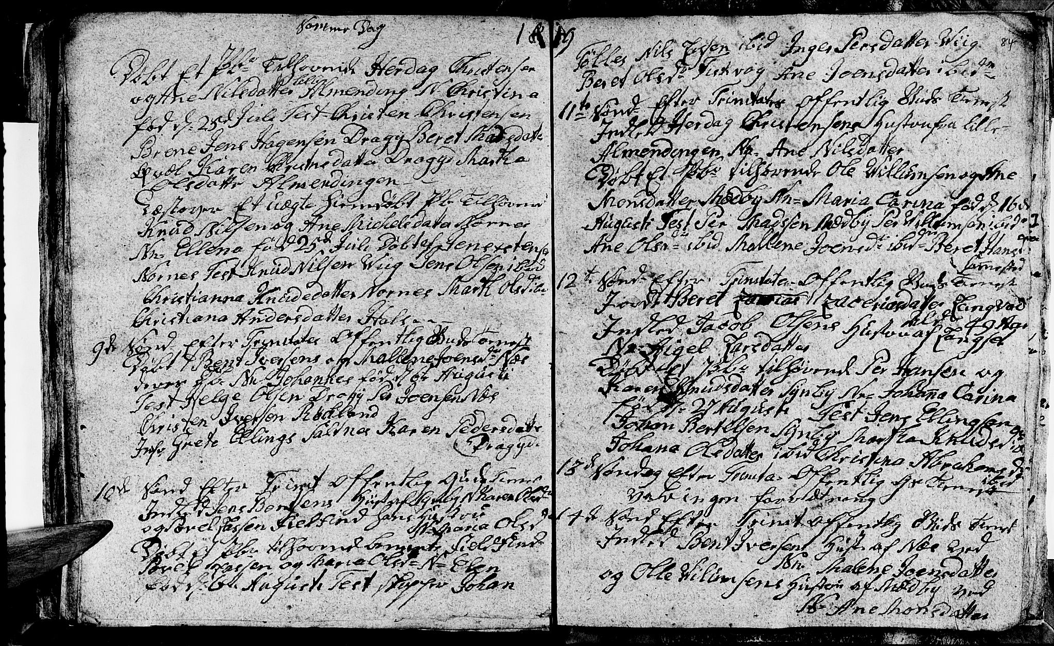 Ministerialprotokoller, klokkerbøker og fødselsregistre - Nordland, AV/SAT-A-1459/847/L0675: Parish register (copy) no. 847C03, 1808-1820, p. 84