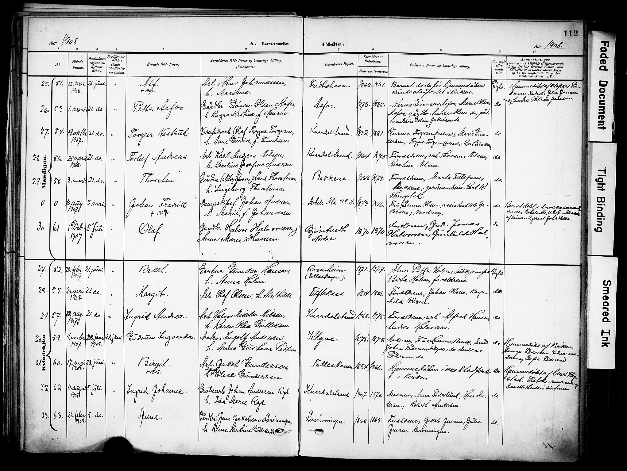 Solum kirkebøker, AV/SAKO-A-306/F/Fa/L0011: Parish register (official) no. I 11, 1898-1909, p. 112