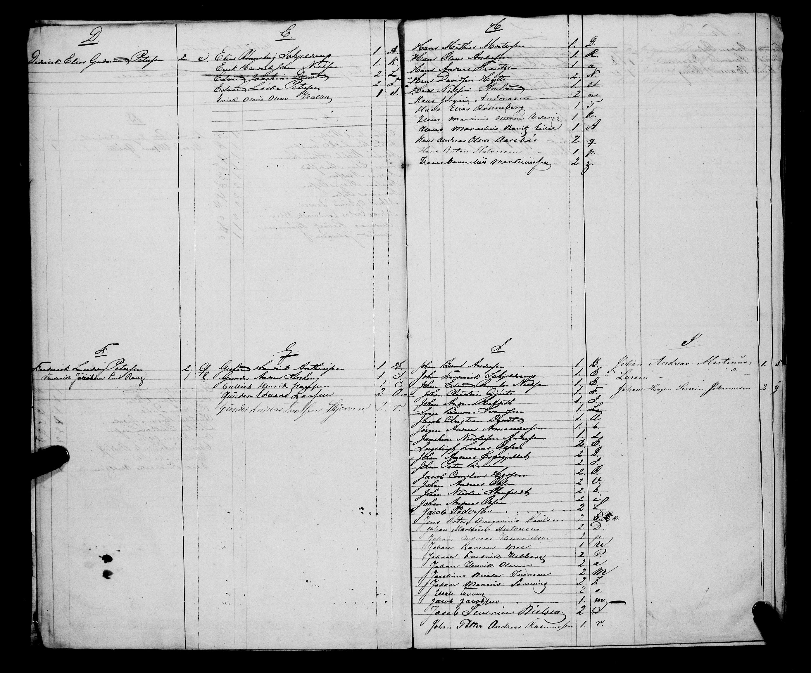 Sjøinnrulleringen - Trondhjemske distrikt, AV/SAT-A-5121/01/L0307: Hovedrulle, ungdomsrulle og ekstrarulle for Ålesund by, 1831-1846