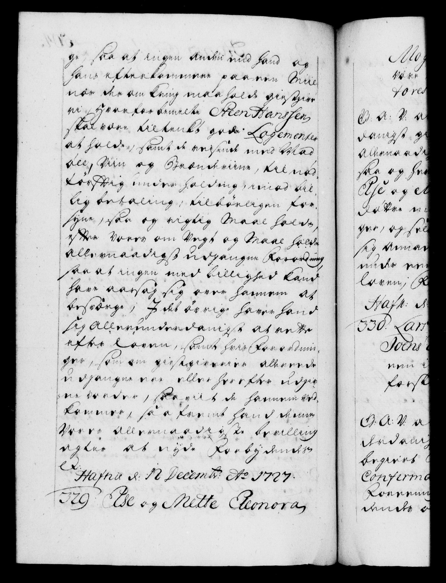 Danske Kanselli 1572-1799, AV/RA-EA-3023/F/Fc/Fca/Fcaa/L0025: Norske registre, 1726-1728, p. 504b