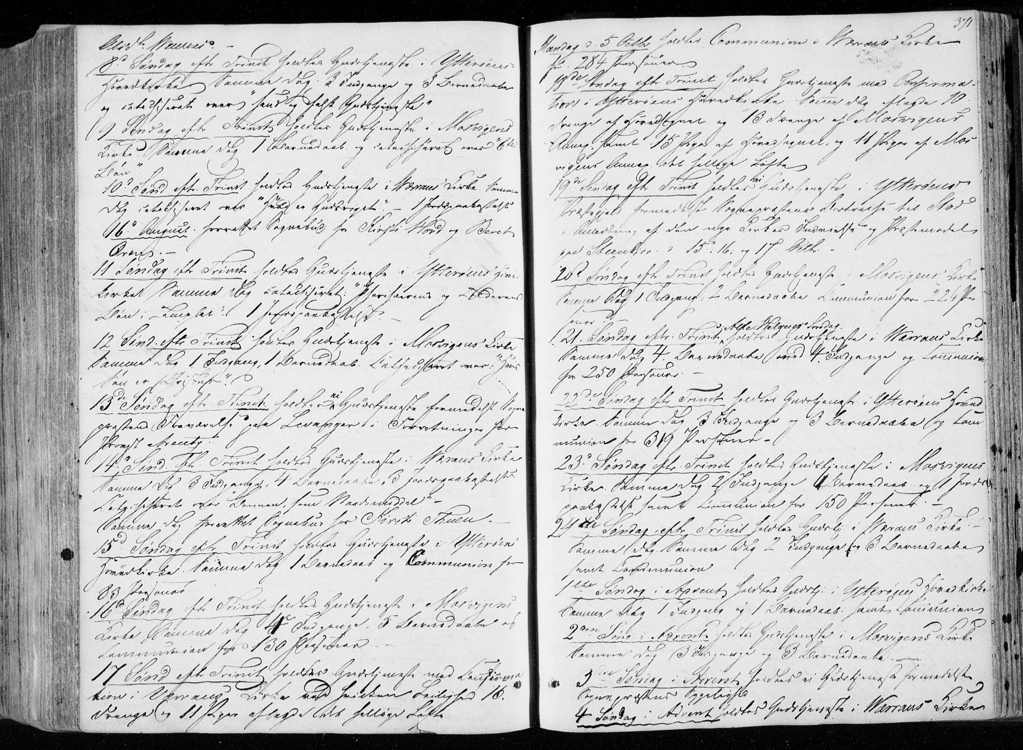 Ministerialprotokoller, klokkerbøker og fødselsregistre - Nord-Trøndelag, SAT/A-1458/722/L0218: Parish register (official) no. 722A05, 1843-1868, p. 371