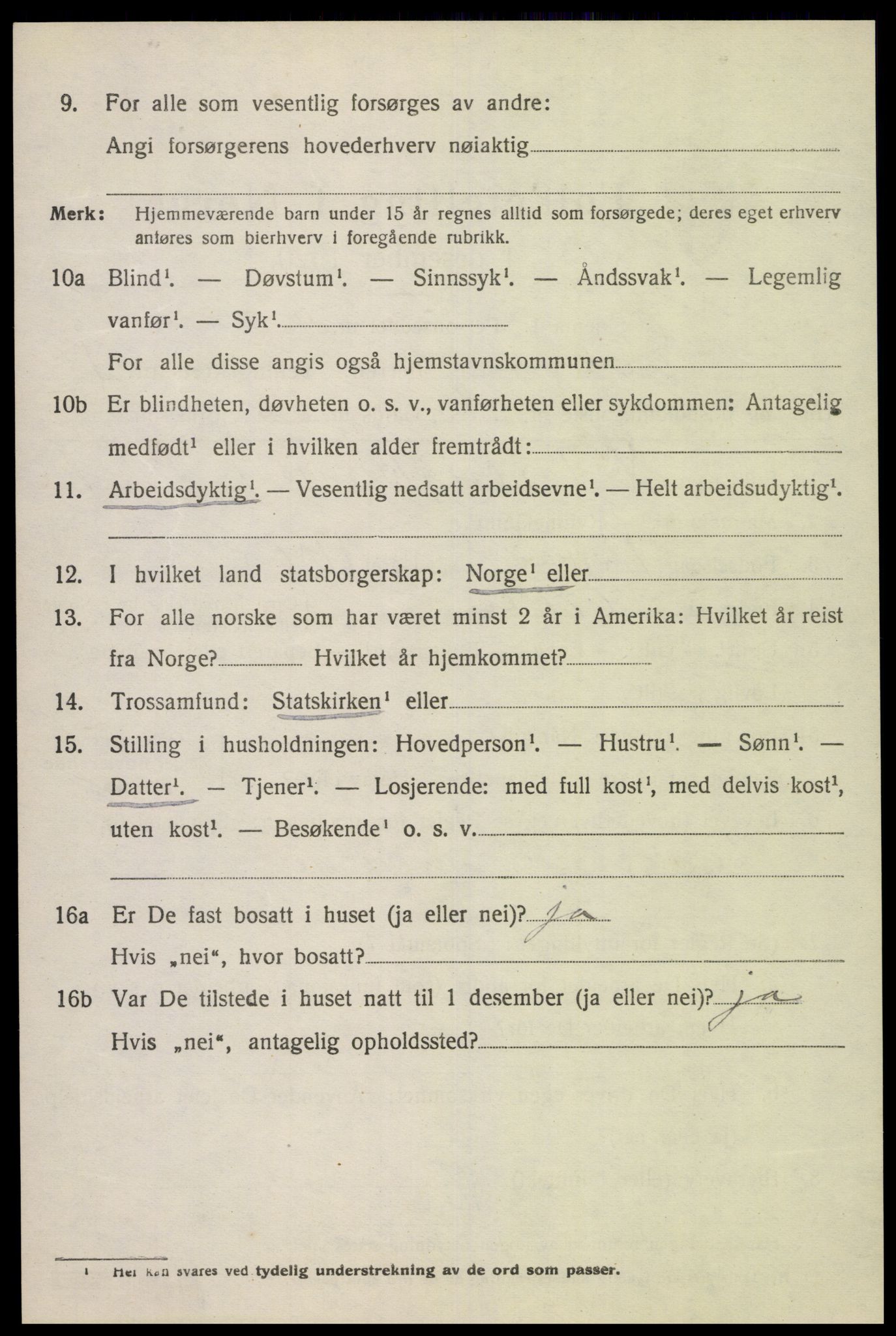 SAK, 1920 census for Eiken, 1920, p. 438