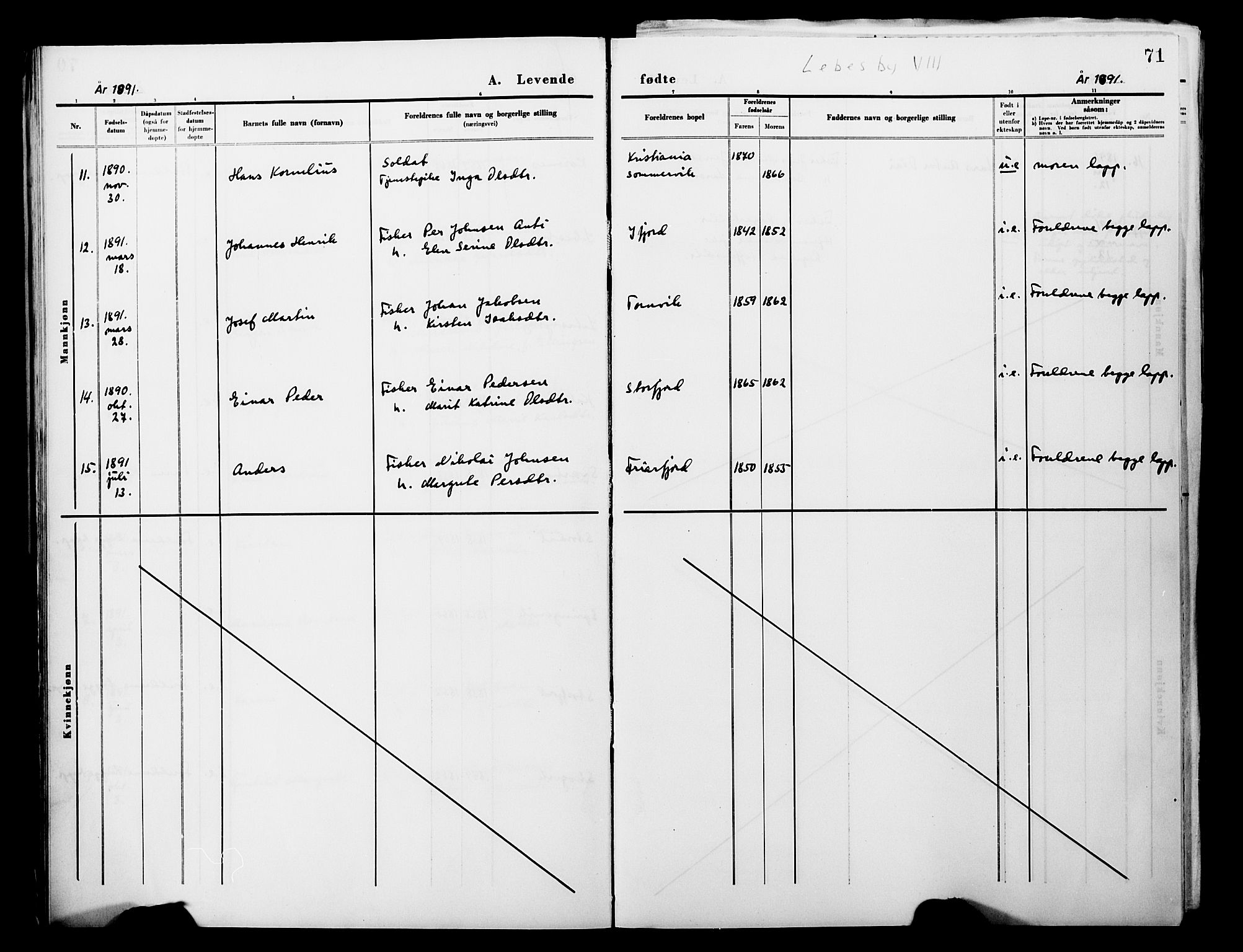 Lebesby sokneprestkontor, AV/SATØ-S-1353/H/Ha/L0004kirke: Parish register (official) no. 4, 1870-1902, p. 71