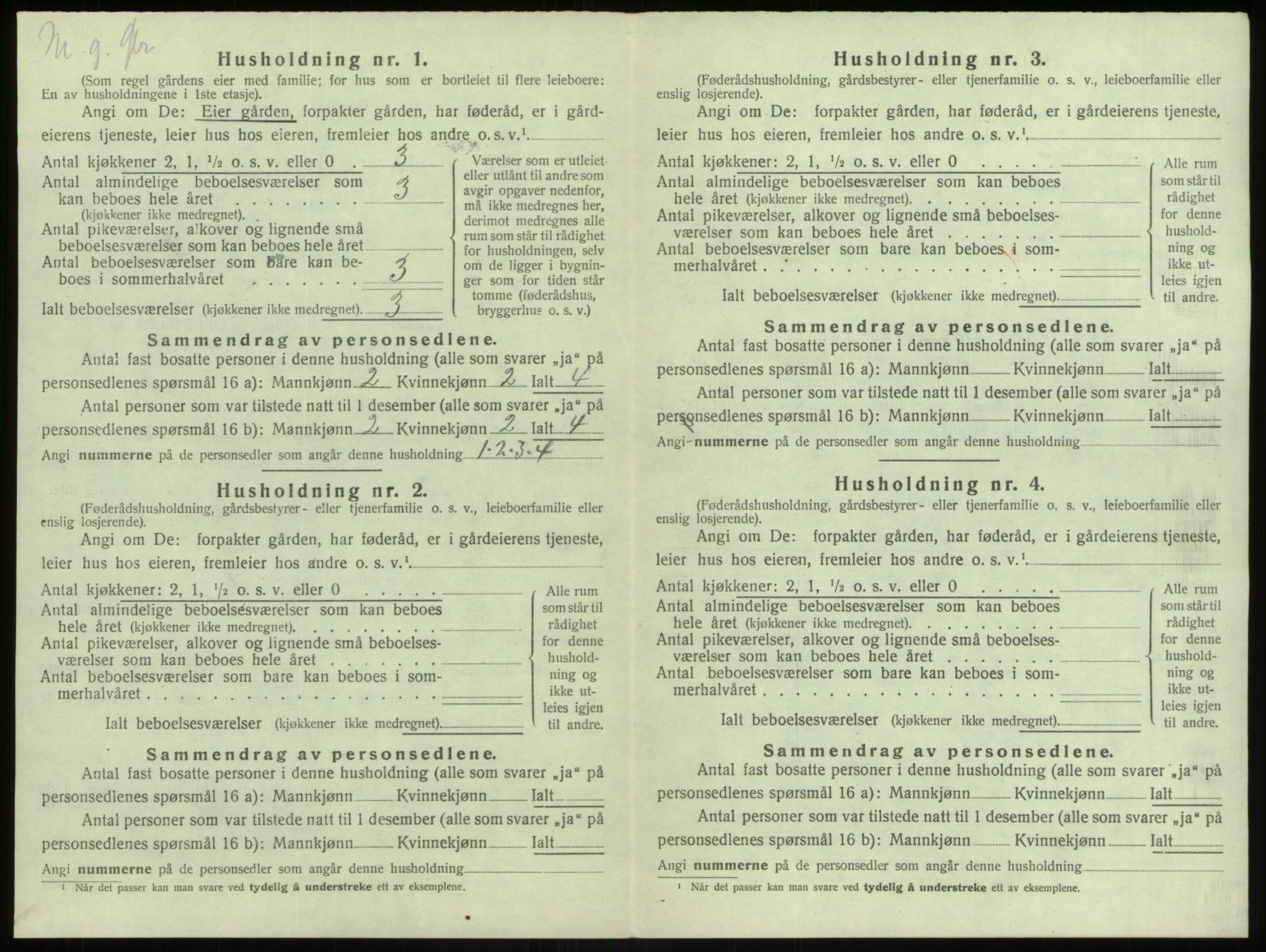 SAB, 1920 census for Alversund, 1920, p. 869