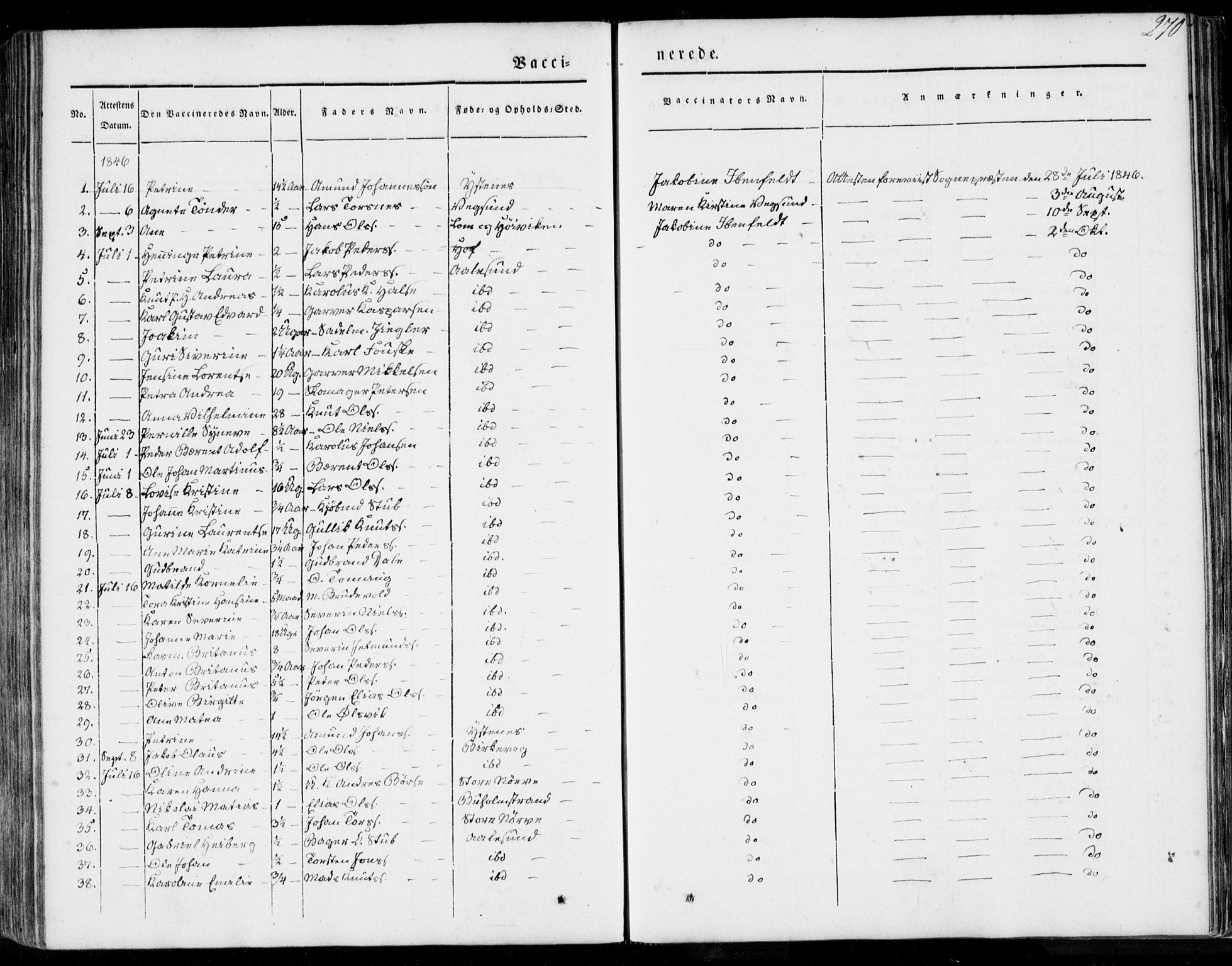 Ministerialprotokoller, klokkerbøker og fødselsregistre - Møre og Romsdal, SAT/A-1454/528/L0396: Parish register (official) no. 528A07, 1839-1847, p. 270
