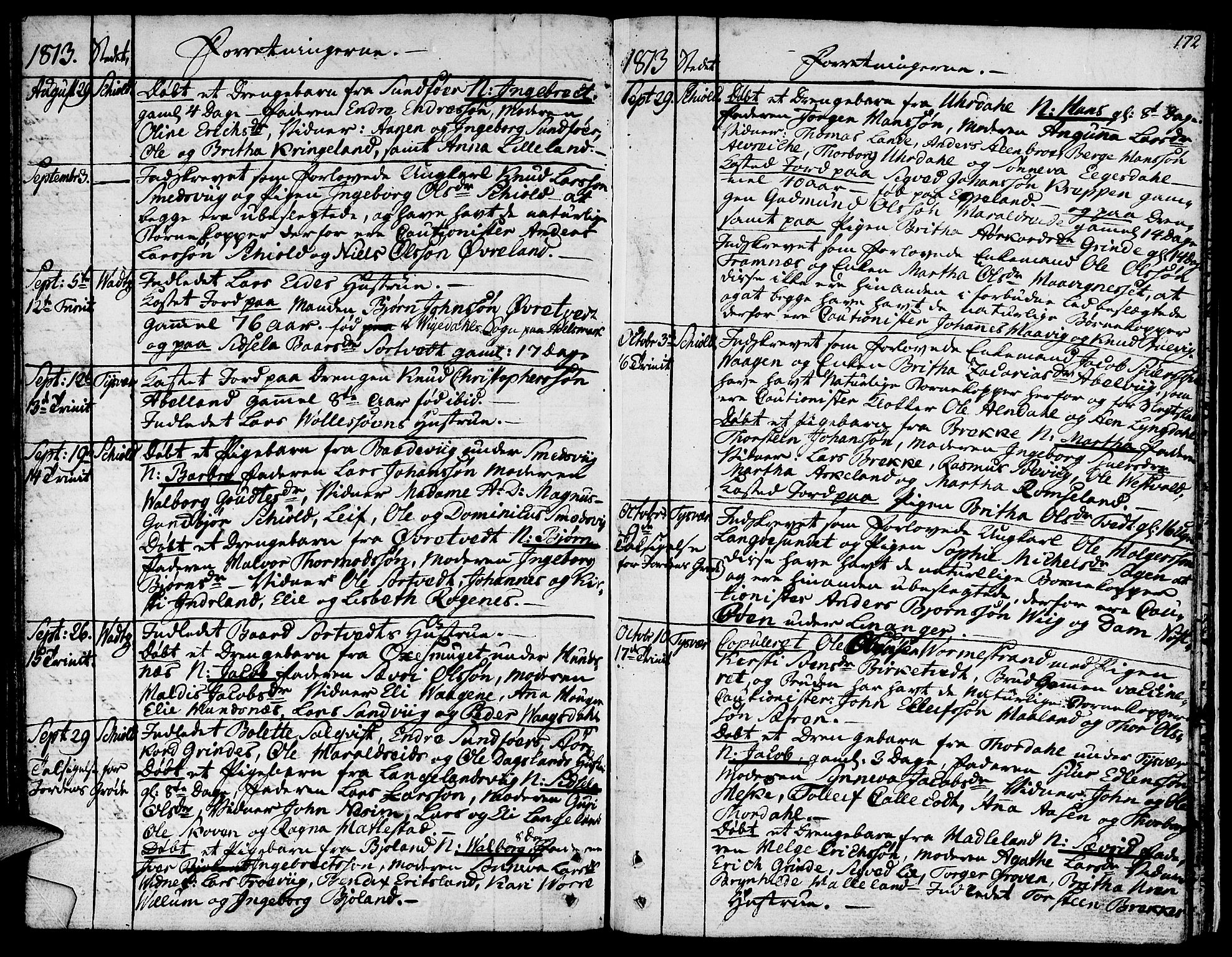 Skjold sokneprestkontor, SAST/A-101847/H/Ha/Haa/L0002: Parish register (official) no. A 2, 1786-1815, p. 172