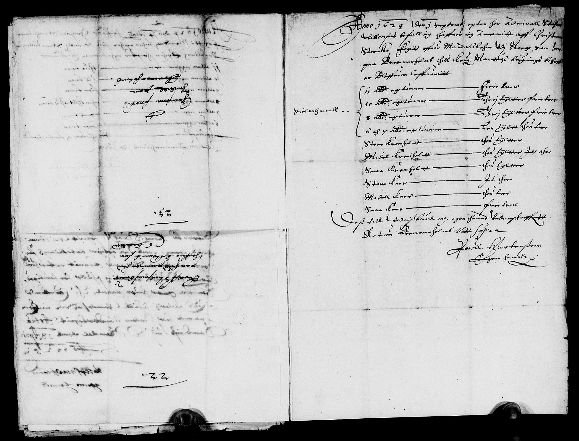 Rentekammeret inntil 1814, Reviderte regnskaper, Lensregnskaper, RA/EA-5023/R/Rb/Rbq/L0015: Nedenes len. Mandals len. Råbyggelag., 1624-1626