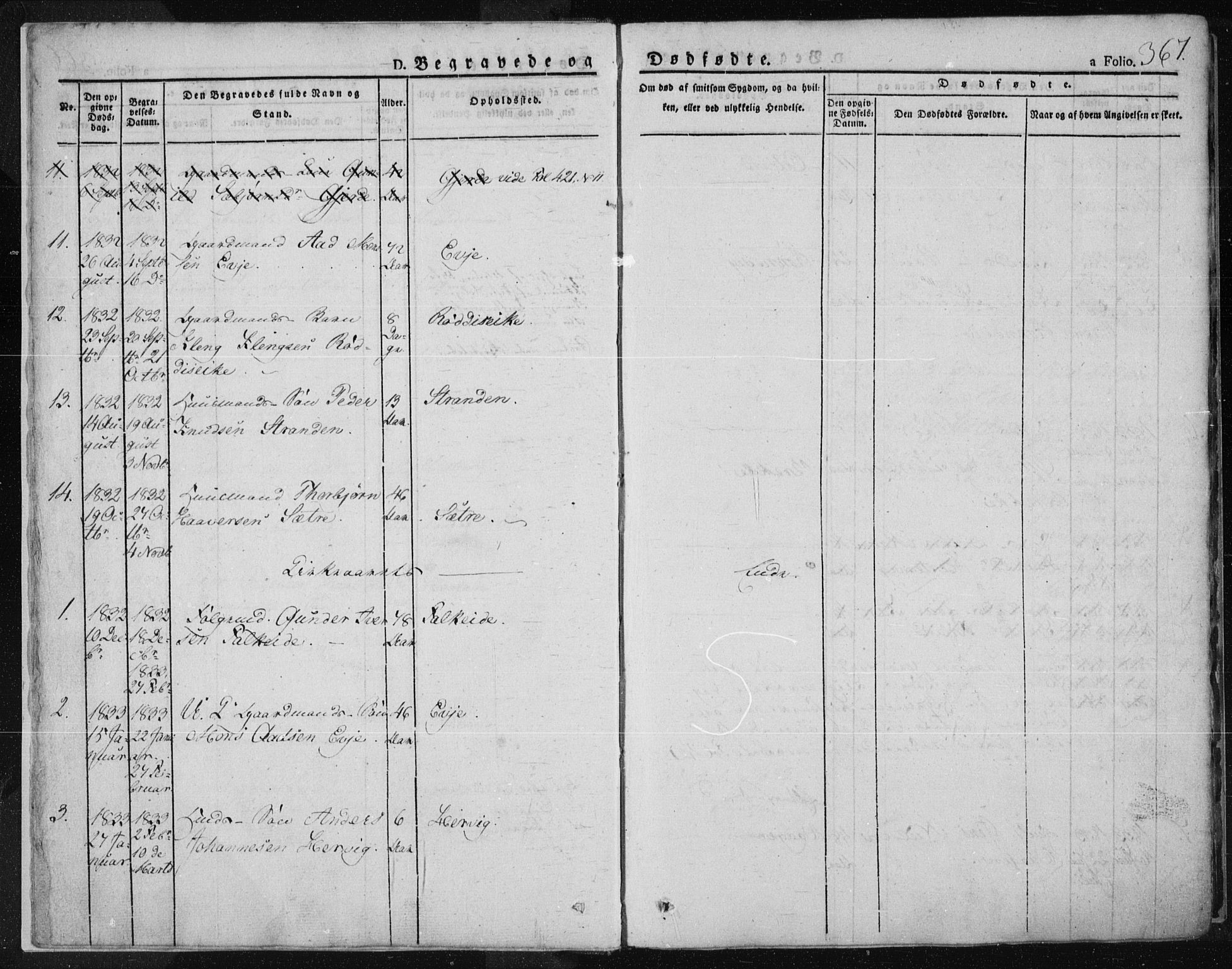 Tysvær sokneprestkontor, SAST/A -101864/H/Ha/Haa/L0001: Parish register (official) no. A 1.2, 1831-1856, p. 367