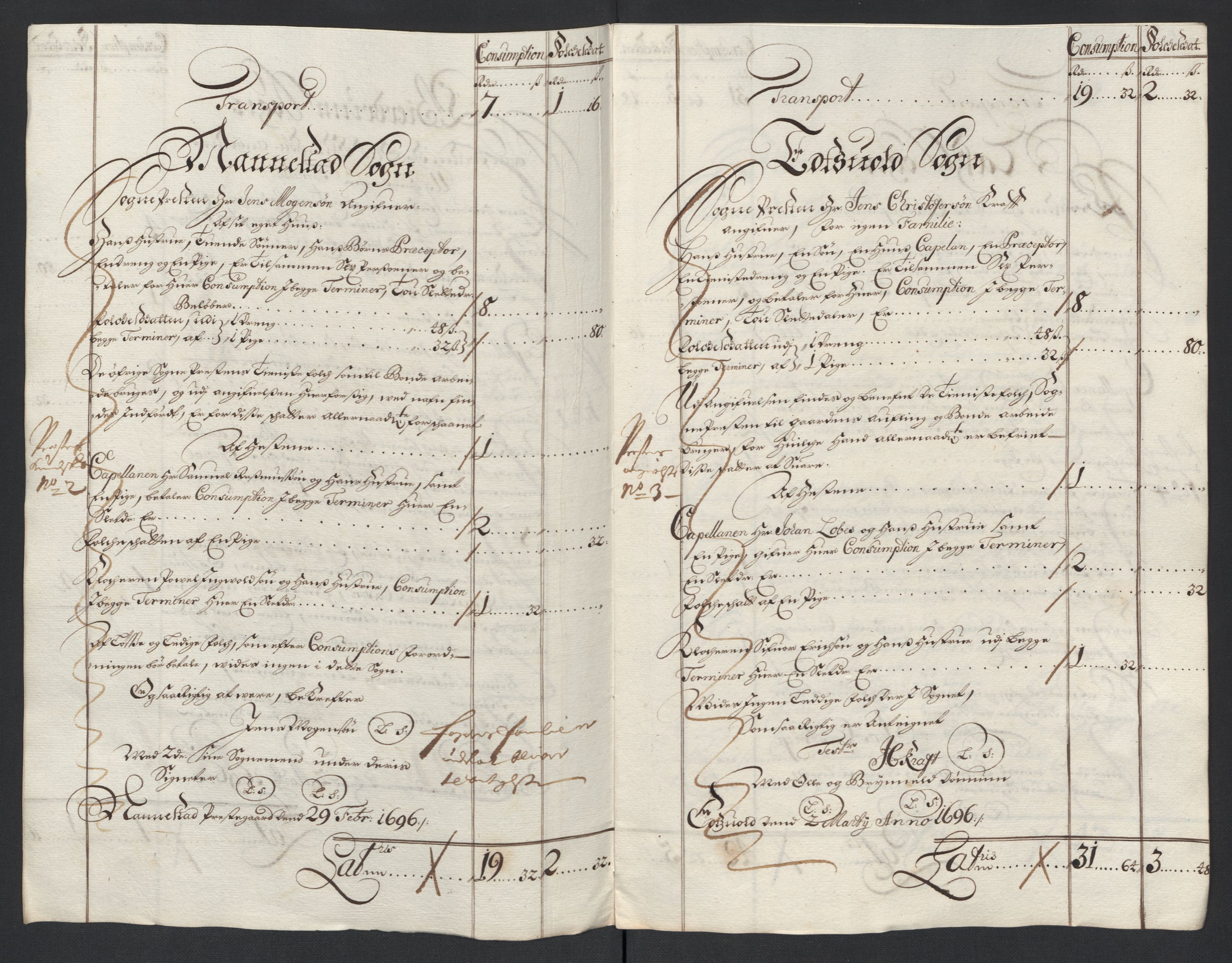 Rentekammeret inntil 1814, Reviderte regnskaper, Fogderegnskap, AV/RA-EA-4092/R12/L0708: Fogderegnskap Øvre Romerike, 1696, p. 237