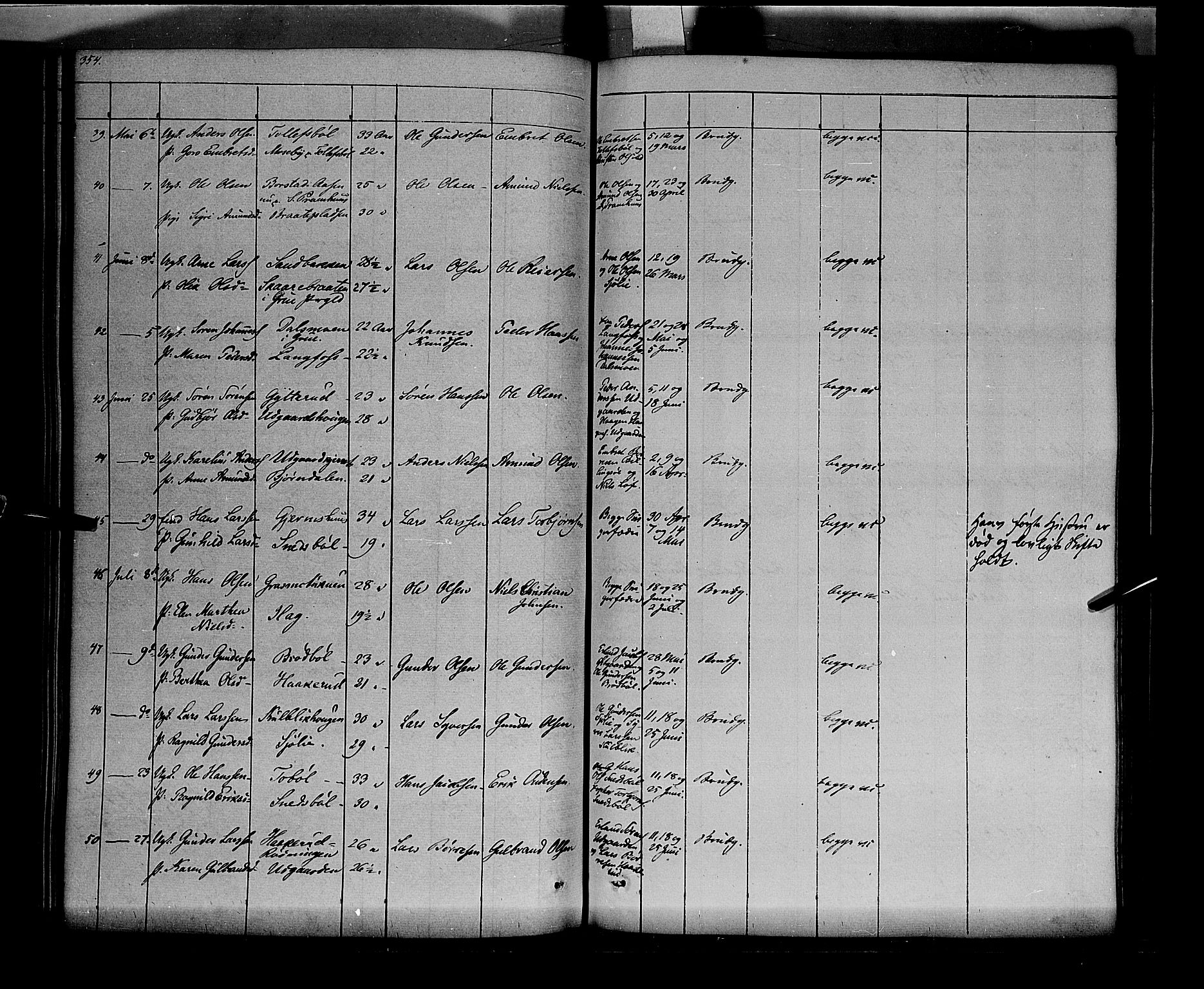 Vinger prestekontor, AV/SAH-PREST-024/H/Ha/Haa/L0009: Parish register (official) no. 9, 1847-1855, p. 354