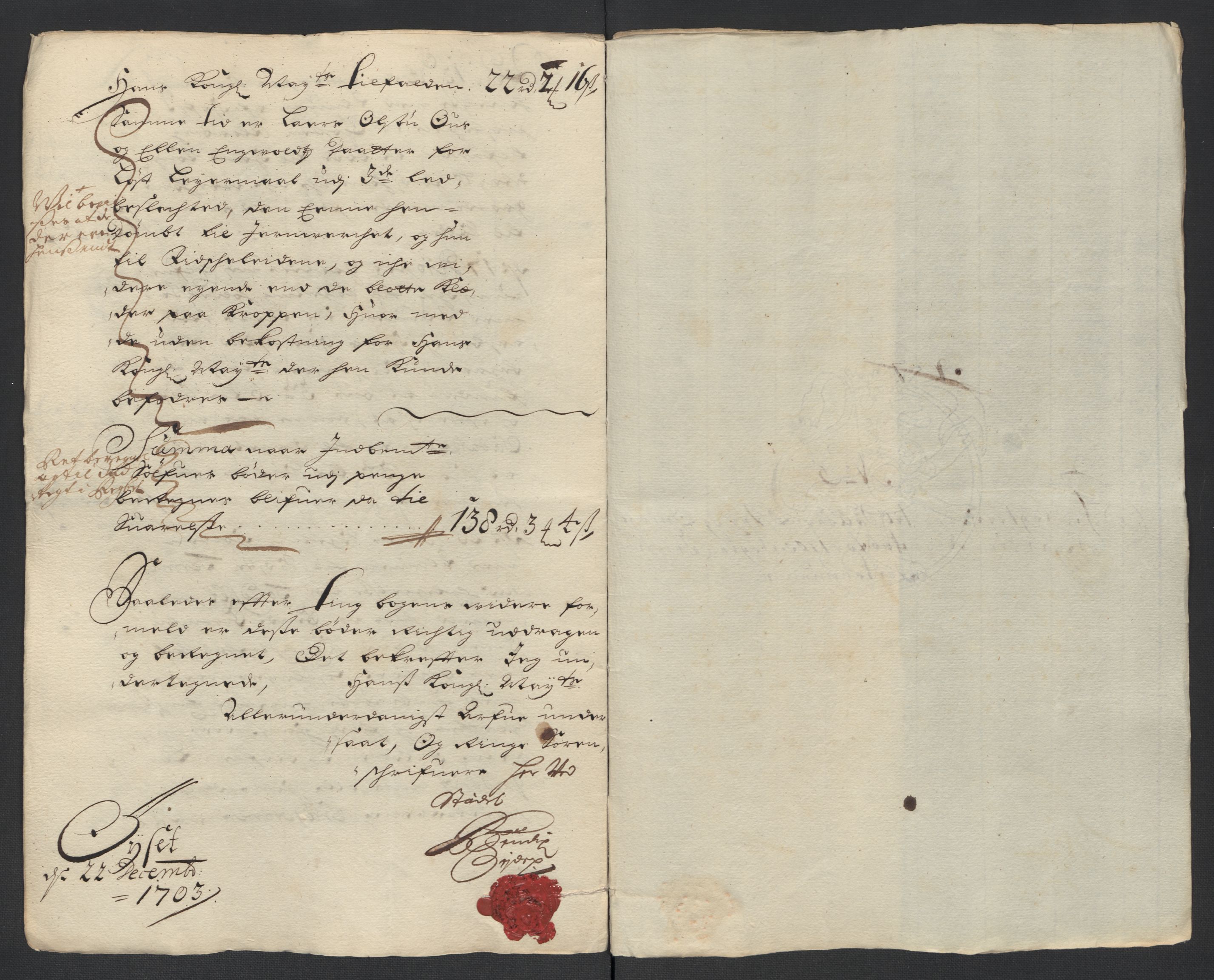 Rentekammeret inntil 1814, Reviderte regnskaper, Fogderegnskap, RA/EA-4092/R13/L0841: Fogderegnskap Solør, Odal og Østerdal, 1703, p. 40