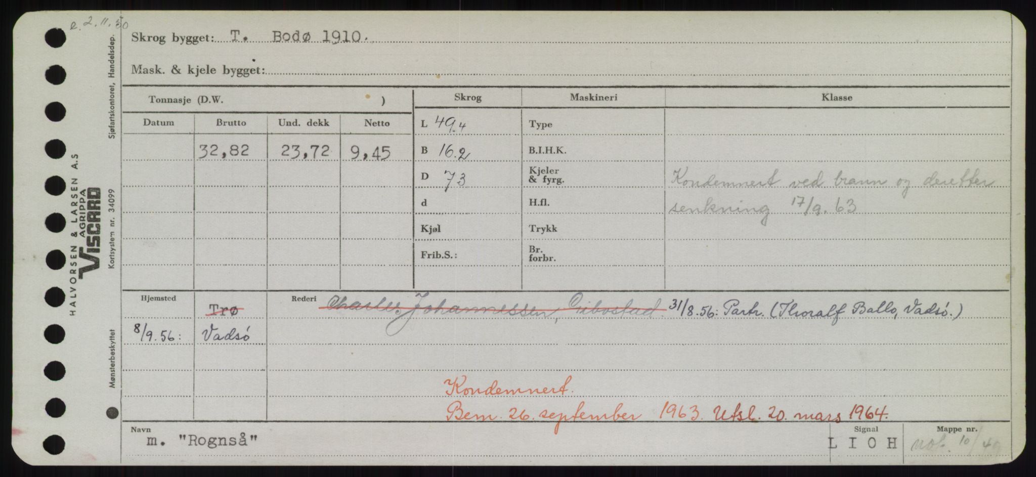 Sjøfartsdirektoratet med forløpere, Skipsmålingen, AV/RA-S-1627/H/Hd/L0031: Fartøy, Rju-Sam, p. 55