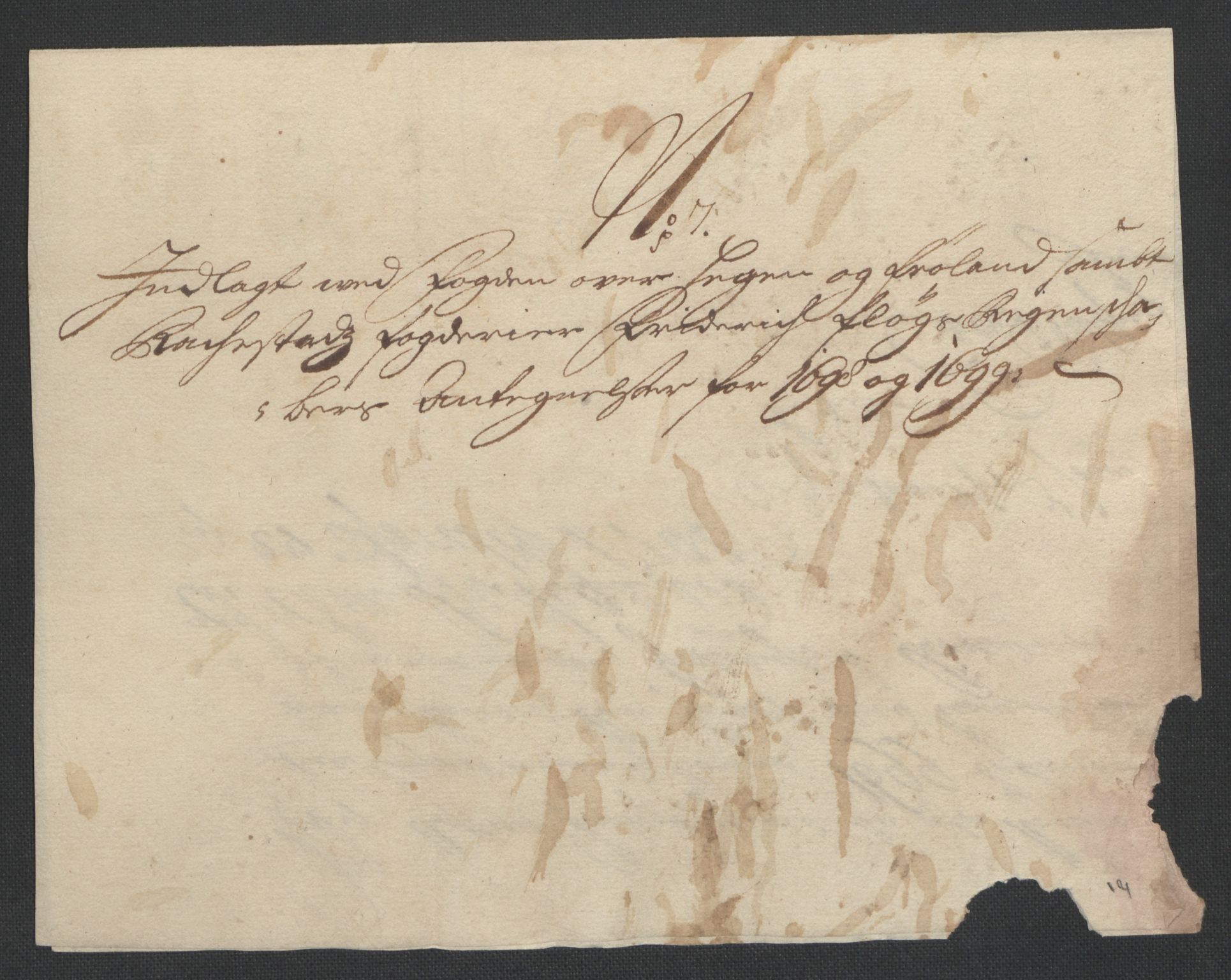 Rentekammeret inntil 1814, Reviderte regnskaper, Fogderegnskap, AV/RA-EA-4092/R07/L0289: Fogderegnskap Rakkestad, Heggen og Frøland, 1699, p. 403