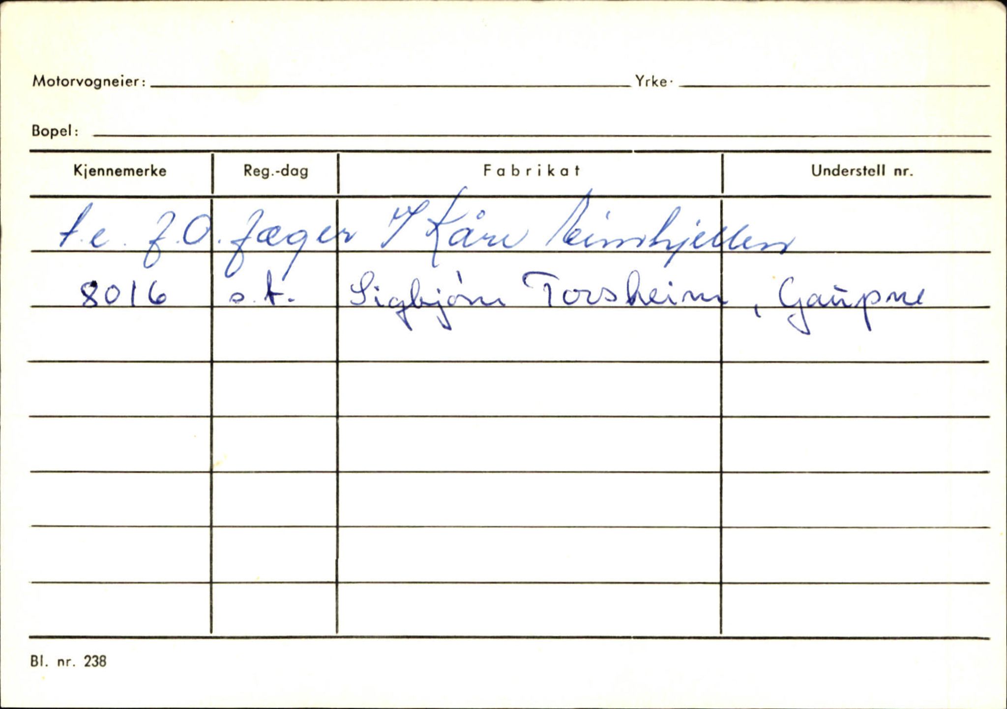 Statens vegvesen, Sogn og Fjordane vegkontor, AV/SAB-A-5301/4/F/L0125: Eigarregister Sogndal V-Å. Aurland A-Å. Fjaler A-N, 1945-1975, p. 1574