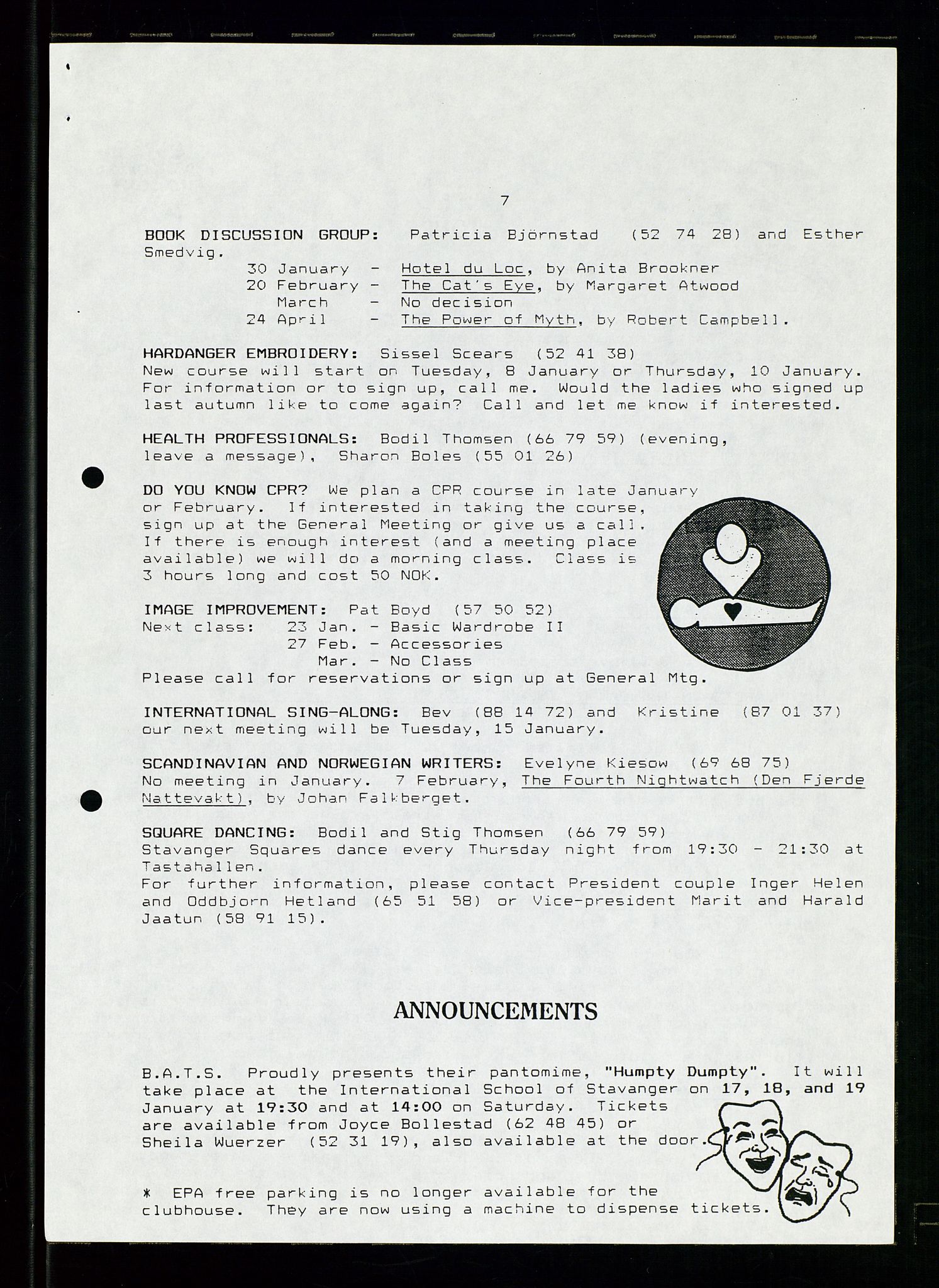 PA 1547 - Petroleum Wives Club, AV/SAST-A-101974/X/Xa/L0003: Newsletter, 1988-1994