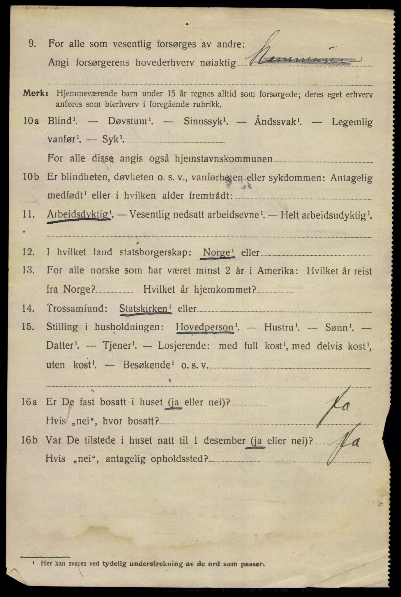 SAKO, 1920 census for Skien, 1920, p. 29605