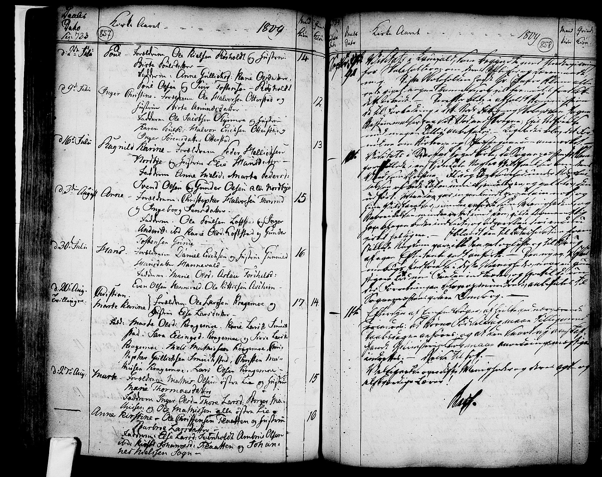 Lardal kirkebøker, SAKO/A-350/F/Fa/L0003: Parish register (official) no. I 3, 1733-1815, p. 857-858