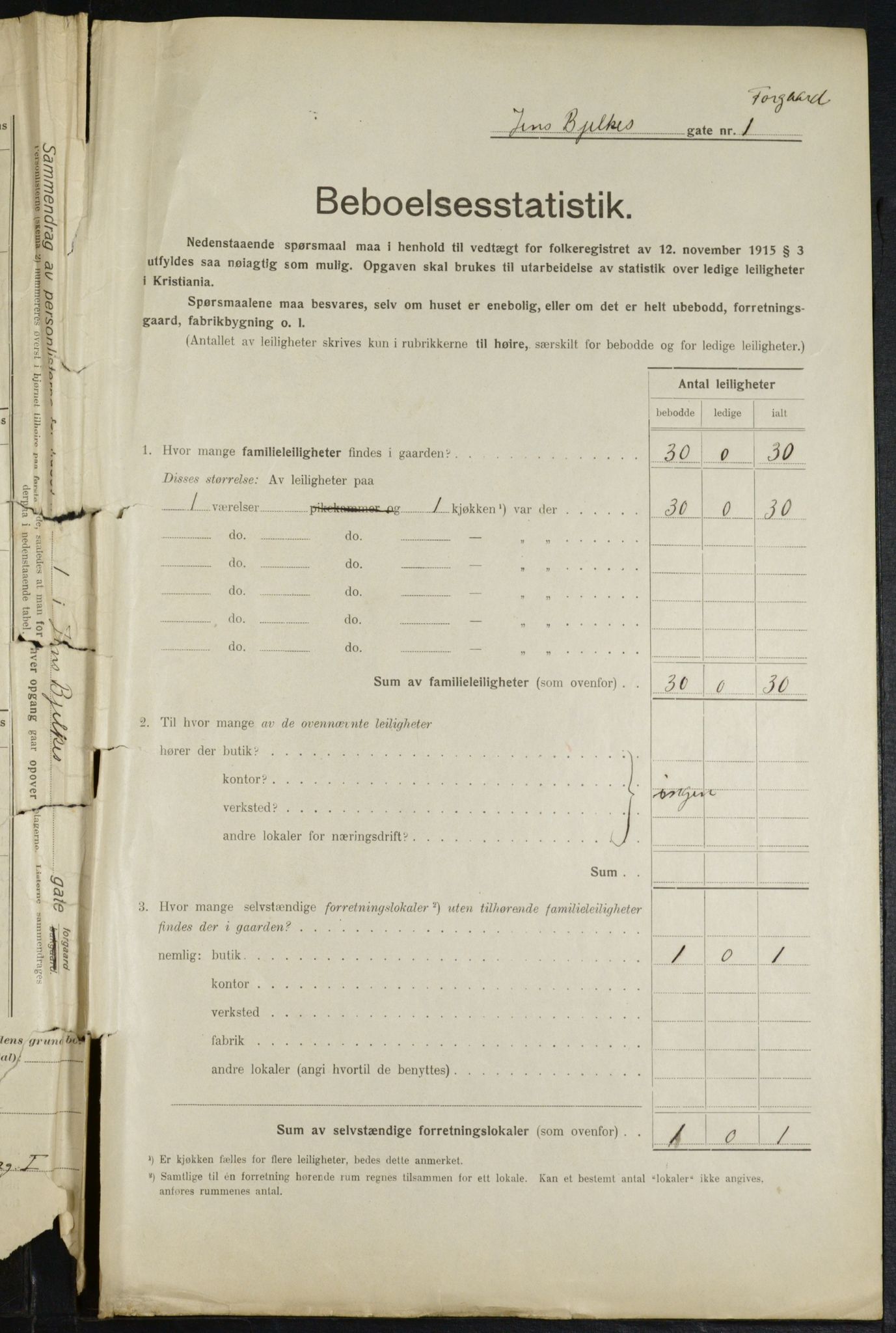 OBA, Municipal Census 1916 for Kristiania, 1916, p. 46531