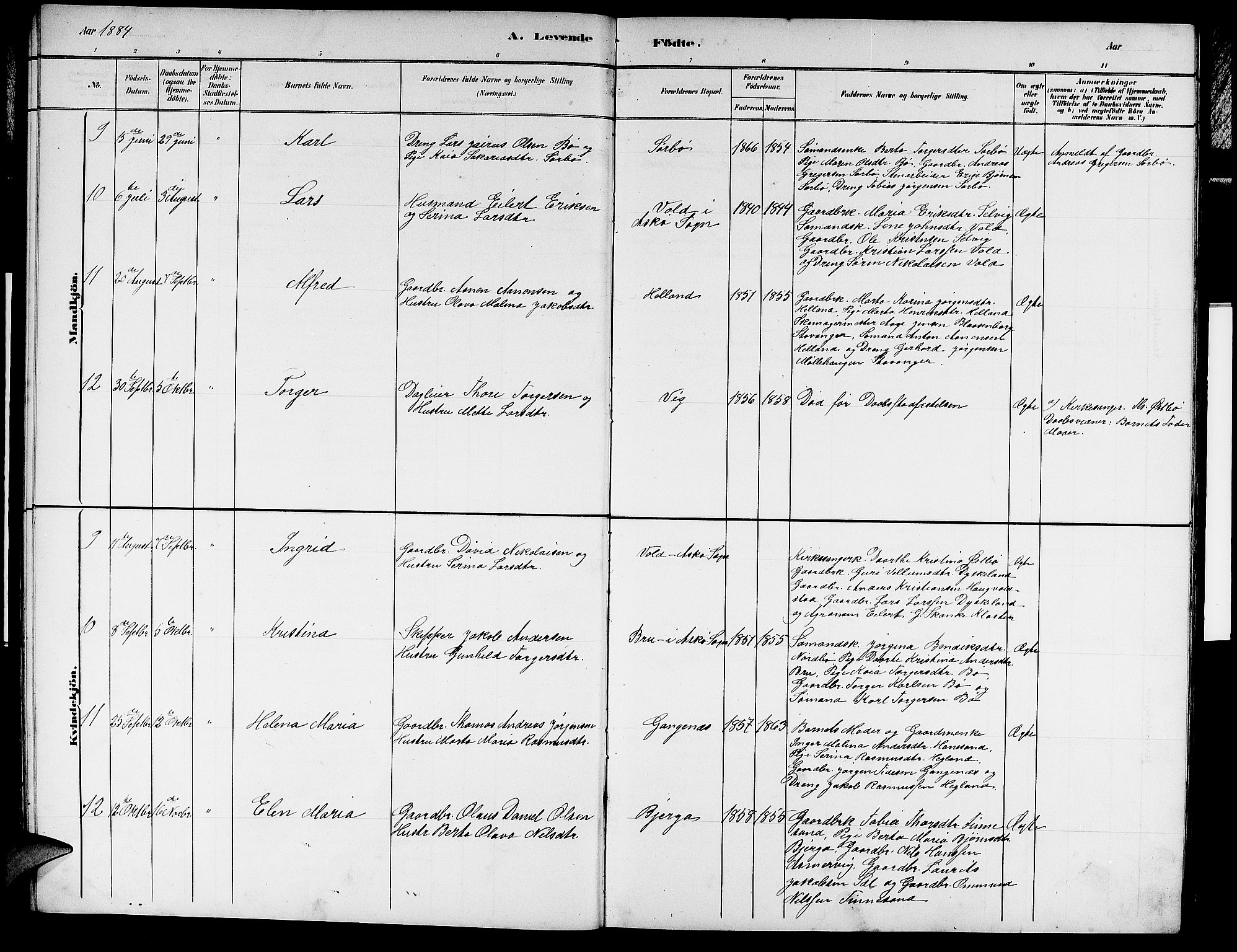 Rennesøy sokneprestkontor, AV/SAST-A -101827/H/Ha/Hab/L0007: Parish register (copy) no. B 7, 1881-1890