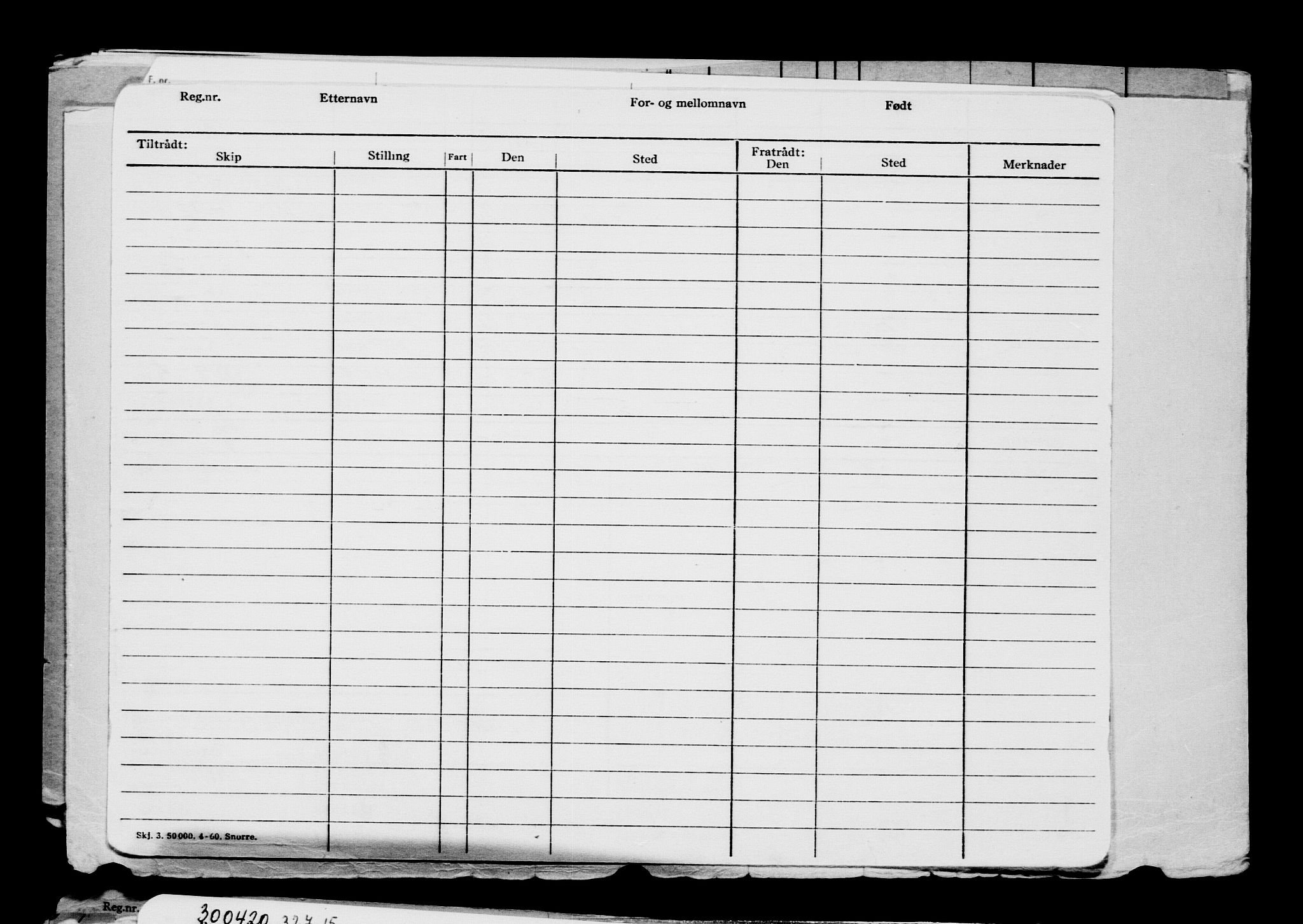 Direktoratet for sjømenn, RA/S-3545/G/Gb/L0180: Hovedkort, 1920, p. 240