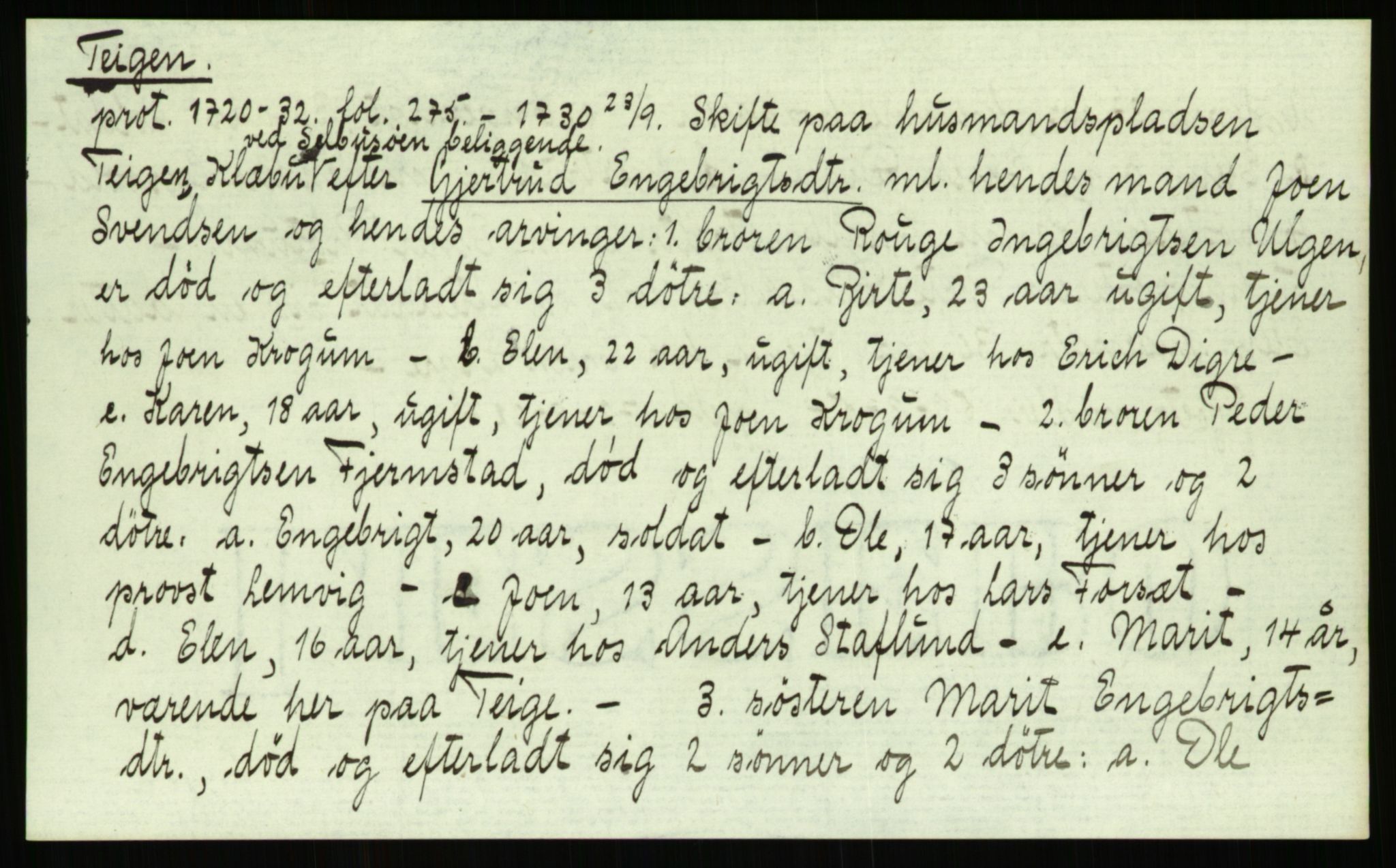 Strinda og Selbu sorenskriveri, AV/SAT-A-0015/3, 1700-1766, p. 1415