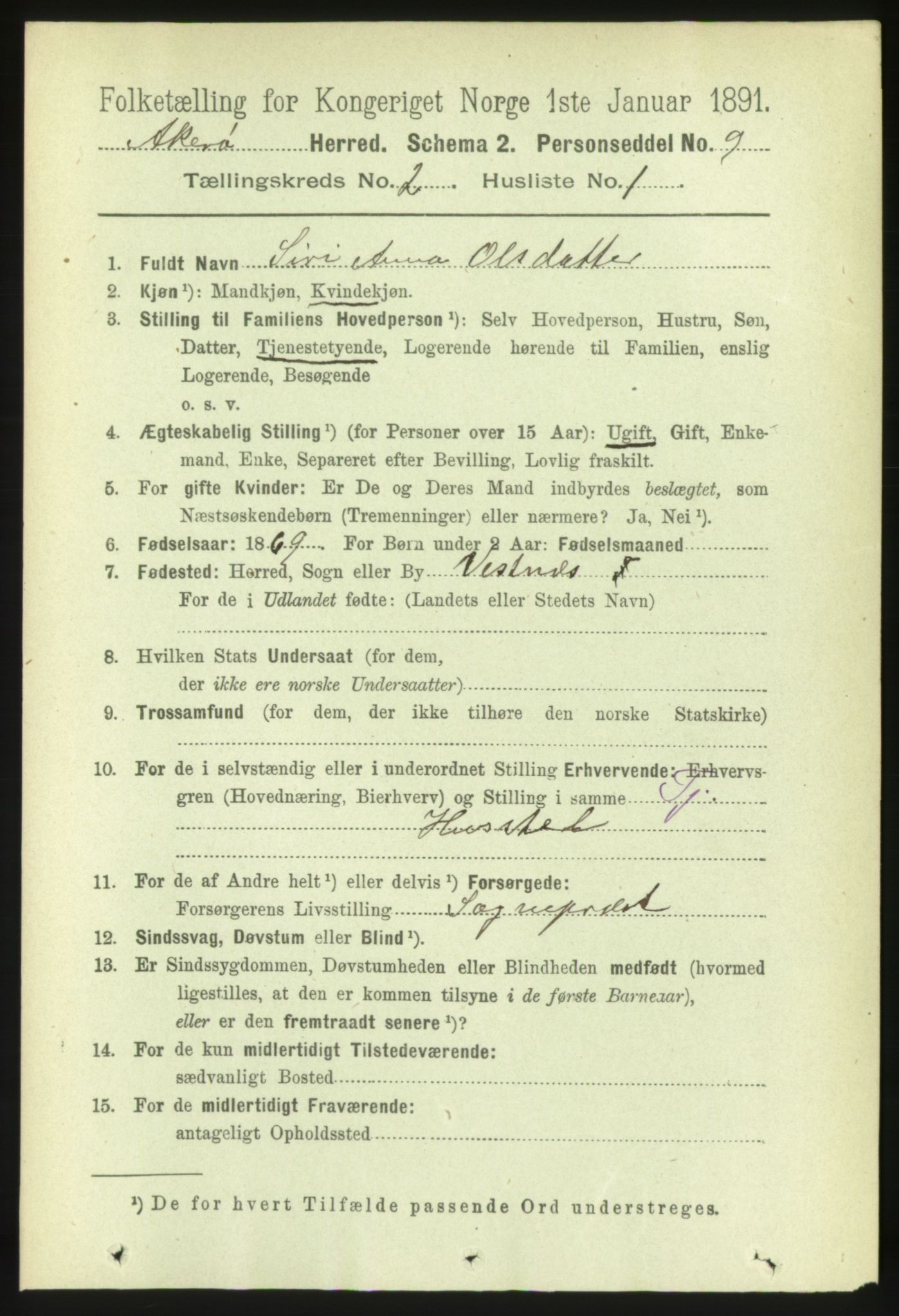 RA, 1891 census for 1545 Aukra, 1891, p. 674