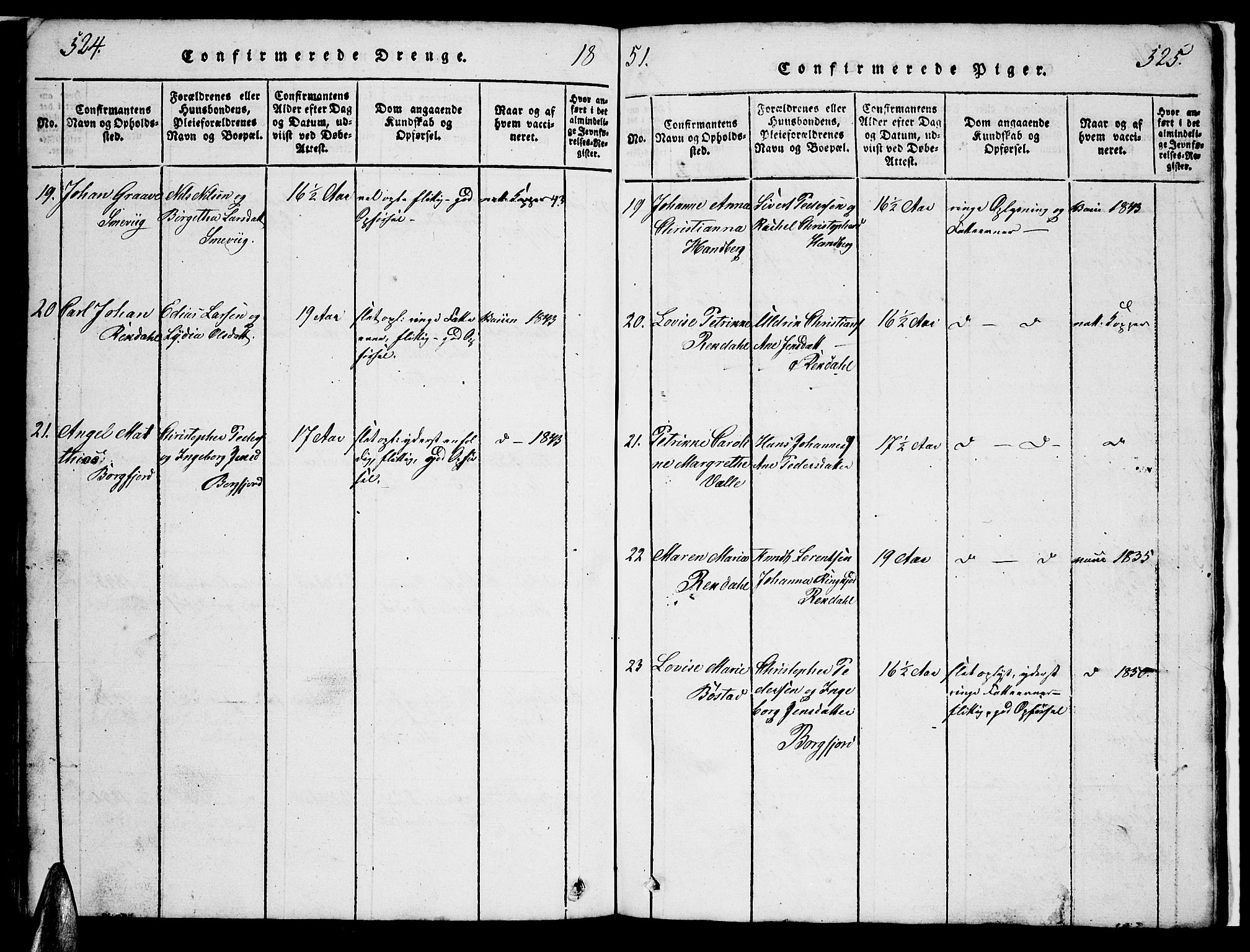 Ministerialprotokoller, klokkerbøker og fødselsregistre - Nordland, AV/SAT-A-1459/880/L1139: Parish register (copy) no. 880C01, 1836-1857, p. 524-525