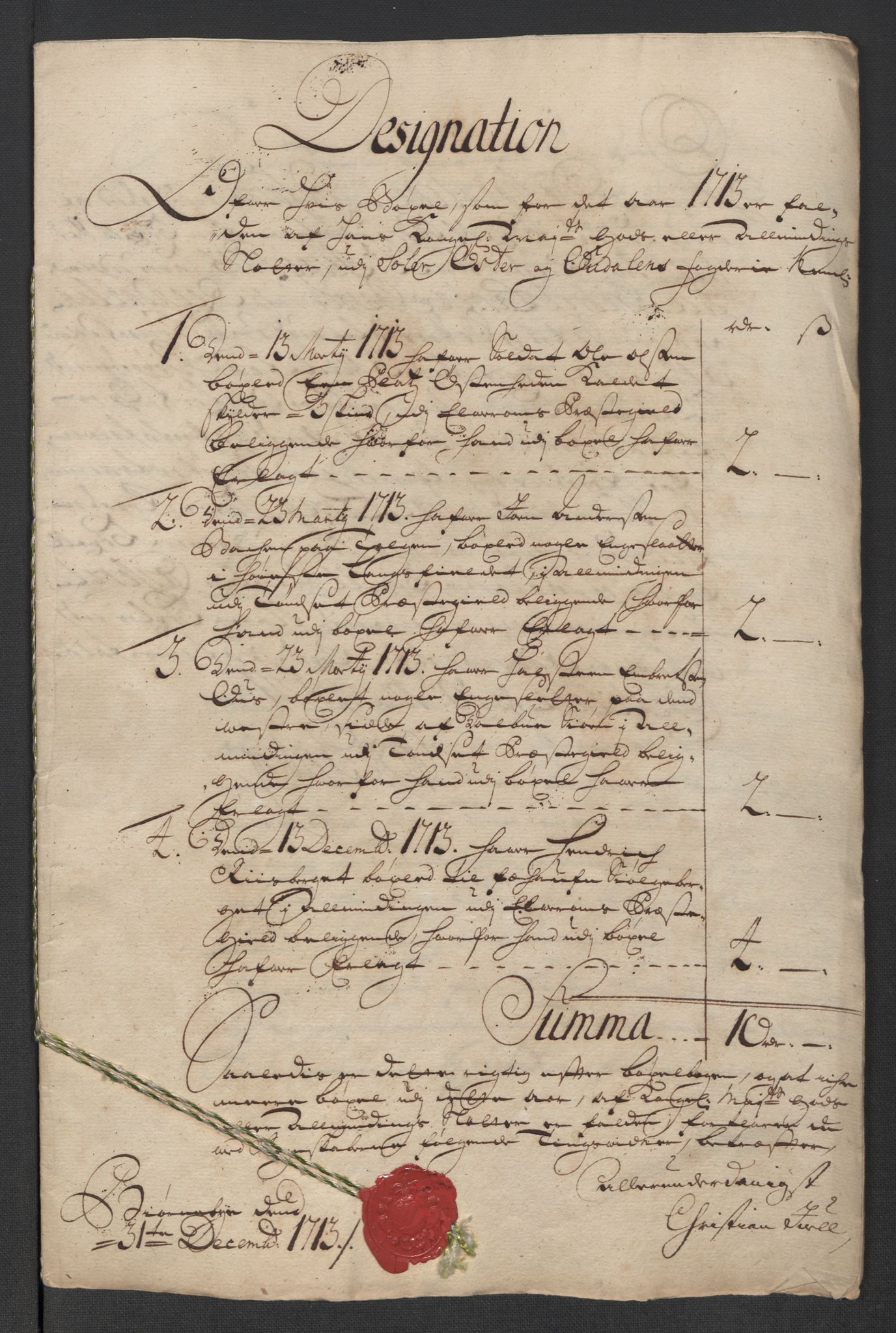 Rentekammeret inntil 1814, Reviderte regnskaper, Fogderegnskap, RA/EA-4092/R13/L0850: Fogderegnskap Solør, Odal og Østerdal, 1713, p. 278