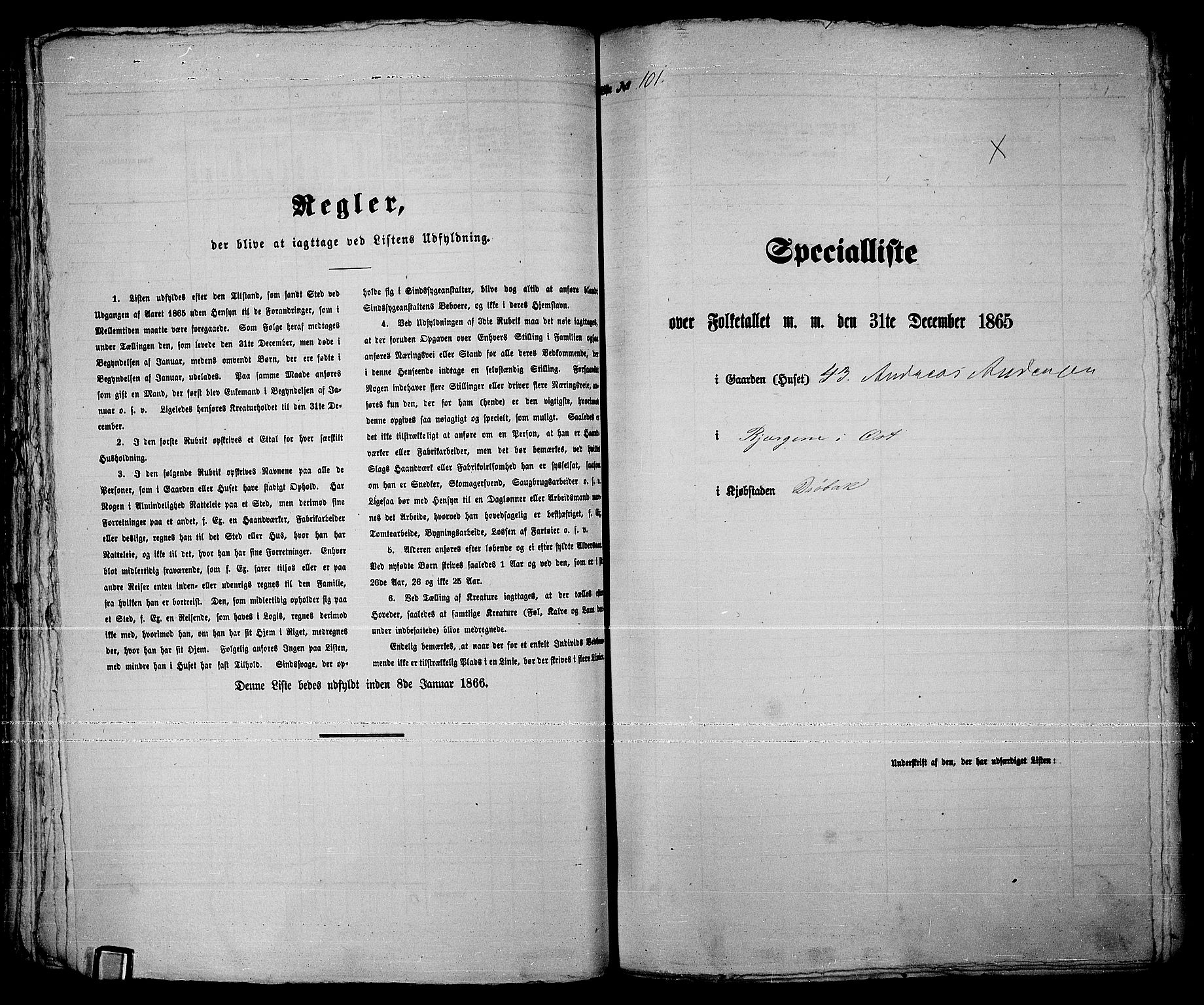 RA, 1865 census for Drøbak/Drøbak, 1865, p. 206