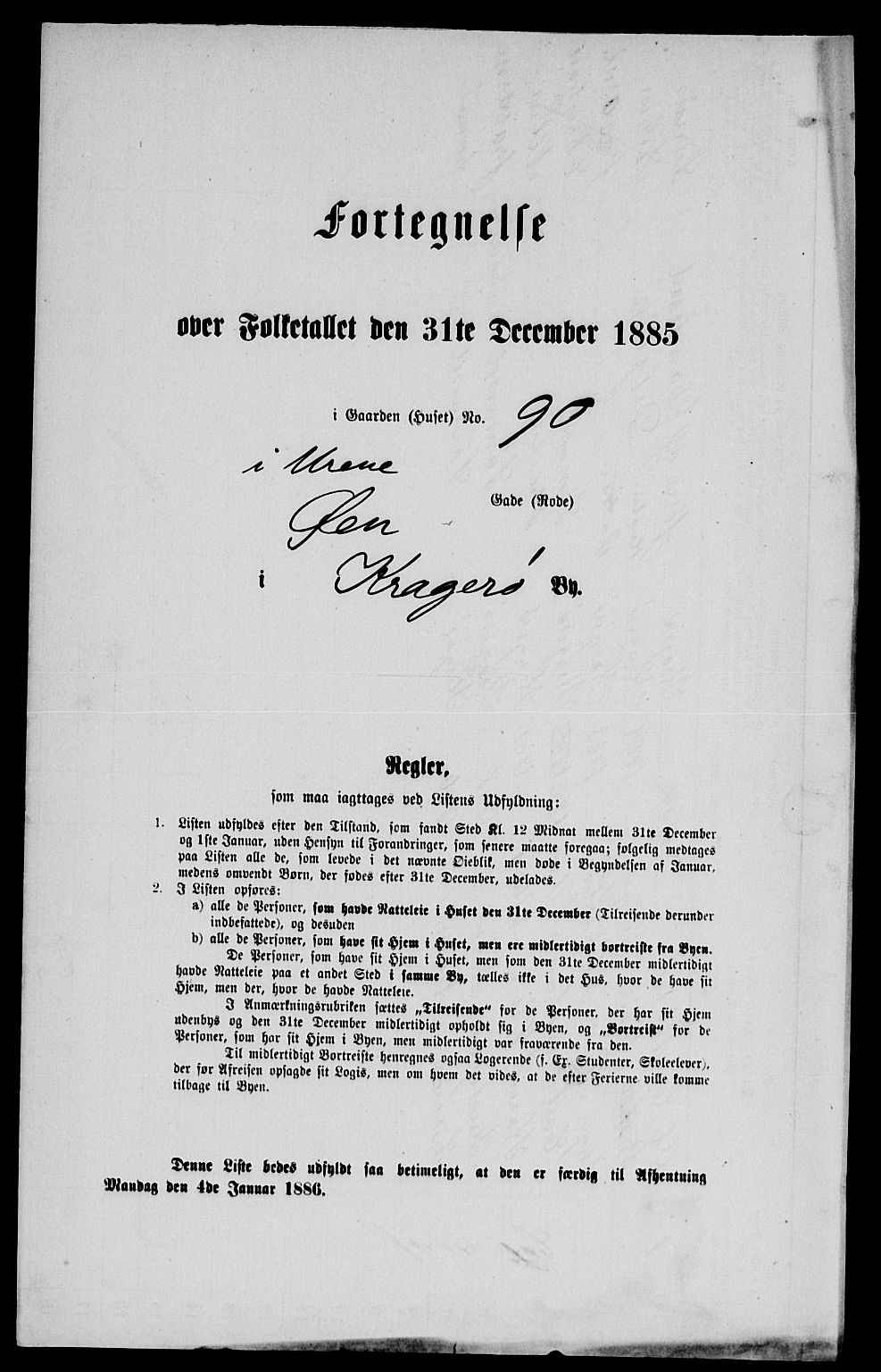 SAKO, 1885 census for 0801 Kragerø, 1885, p. 636