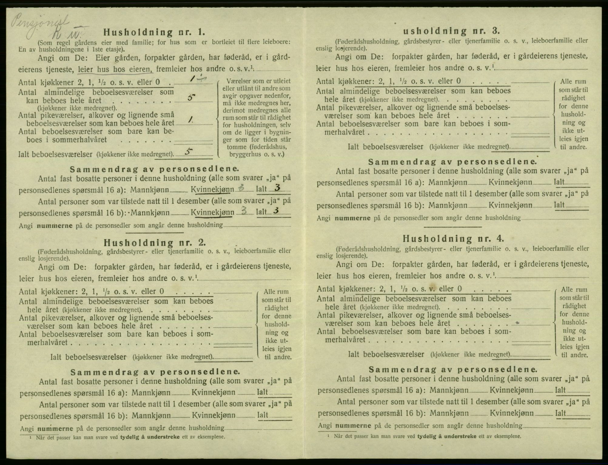 SAB, 1920 census for Laksevåg, 1920, p. 296