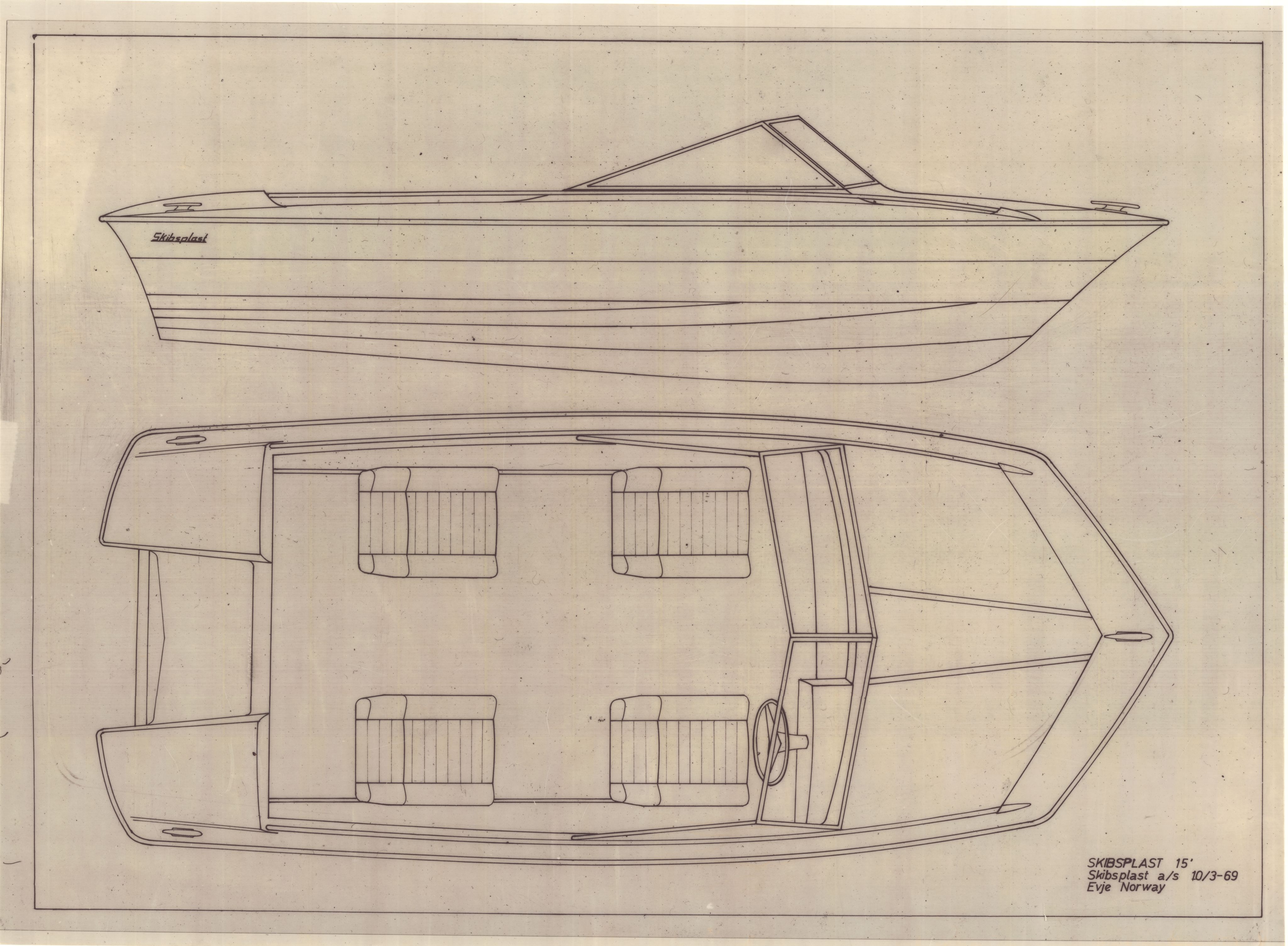 Skibsplast, AAKS/PA-2968/01/T/T02/L0021: 14-15-18-19-670 Godkjenning tegn, 1969-1980