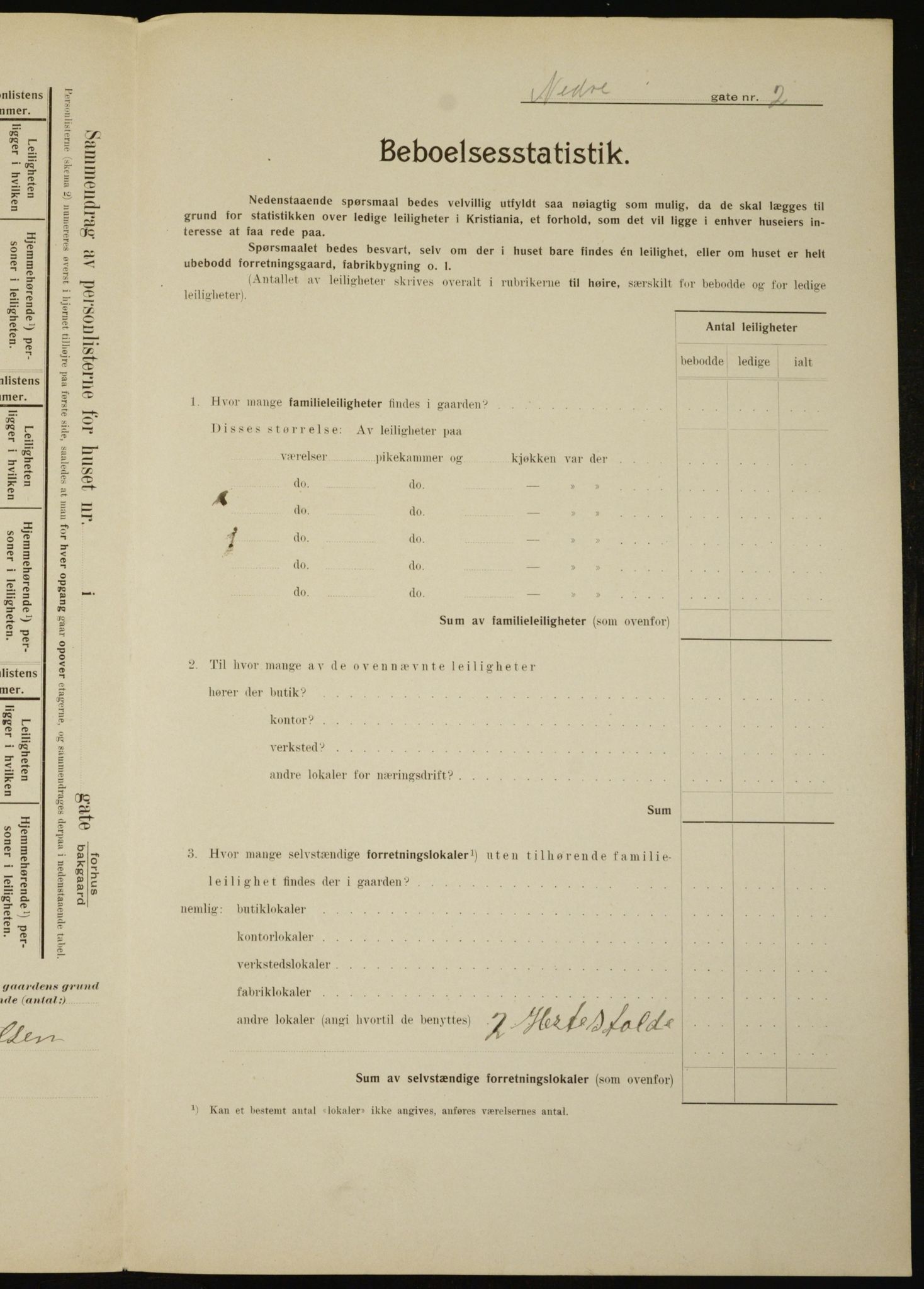 OBA, Municipal Census 1910 for Kristiania, 1910, p. 66826