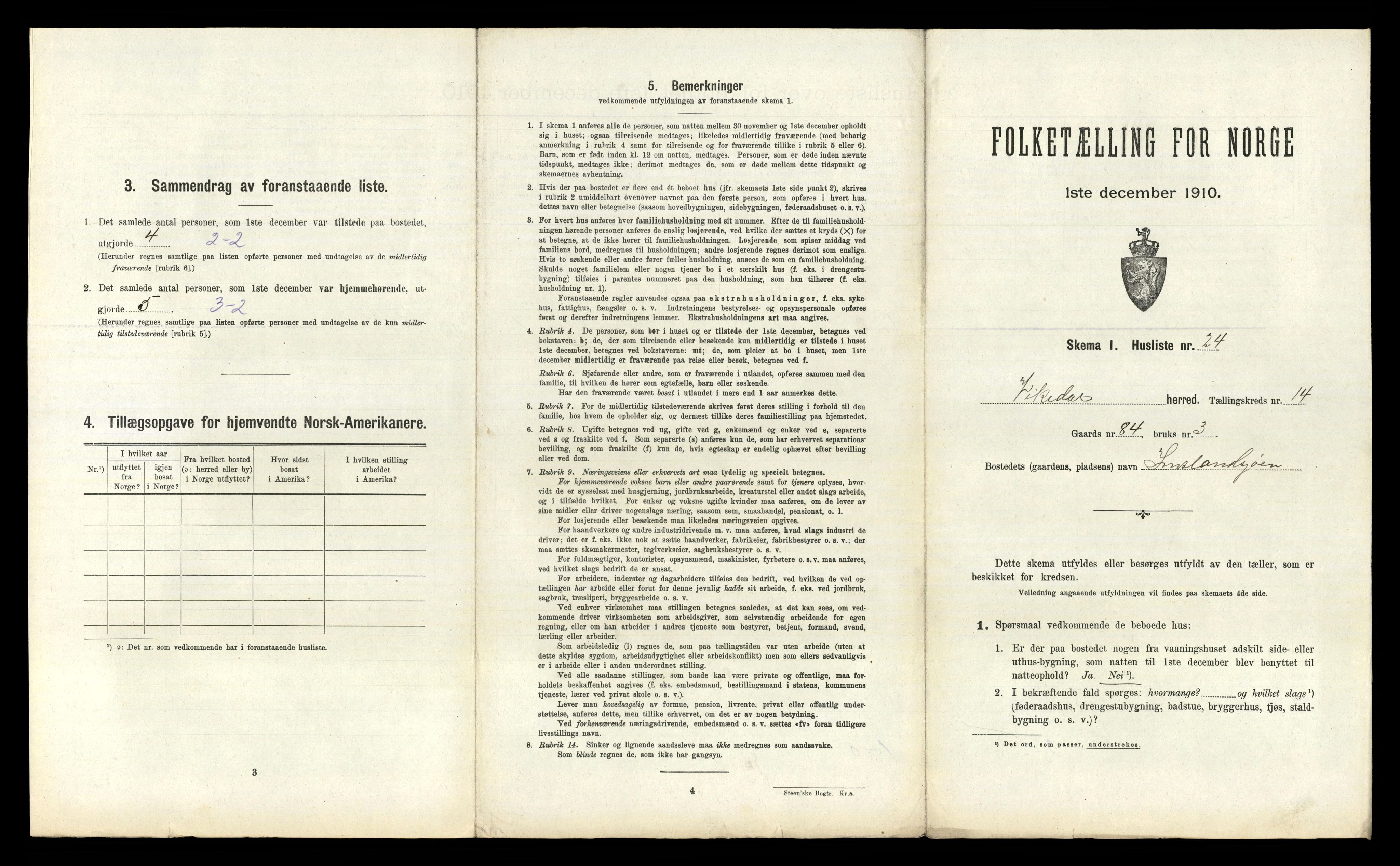 RA, 1910 census for Vikedal, 1910, p. 927