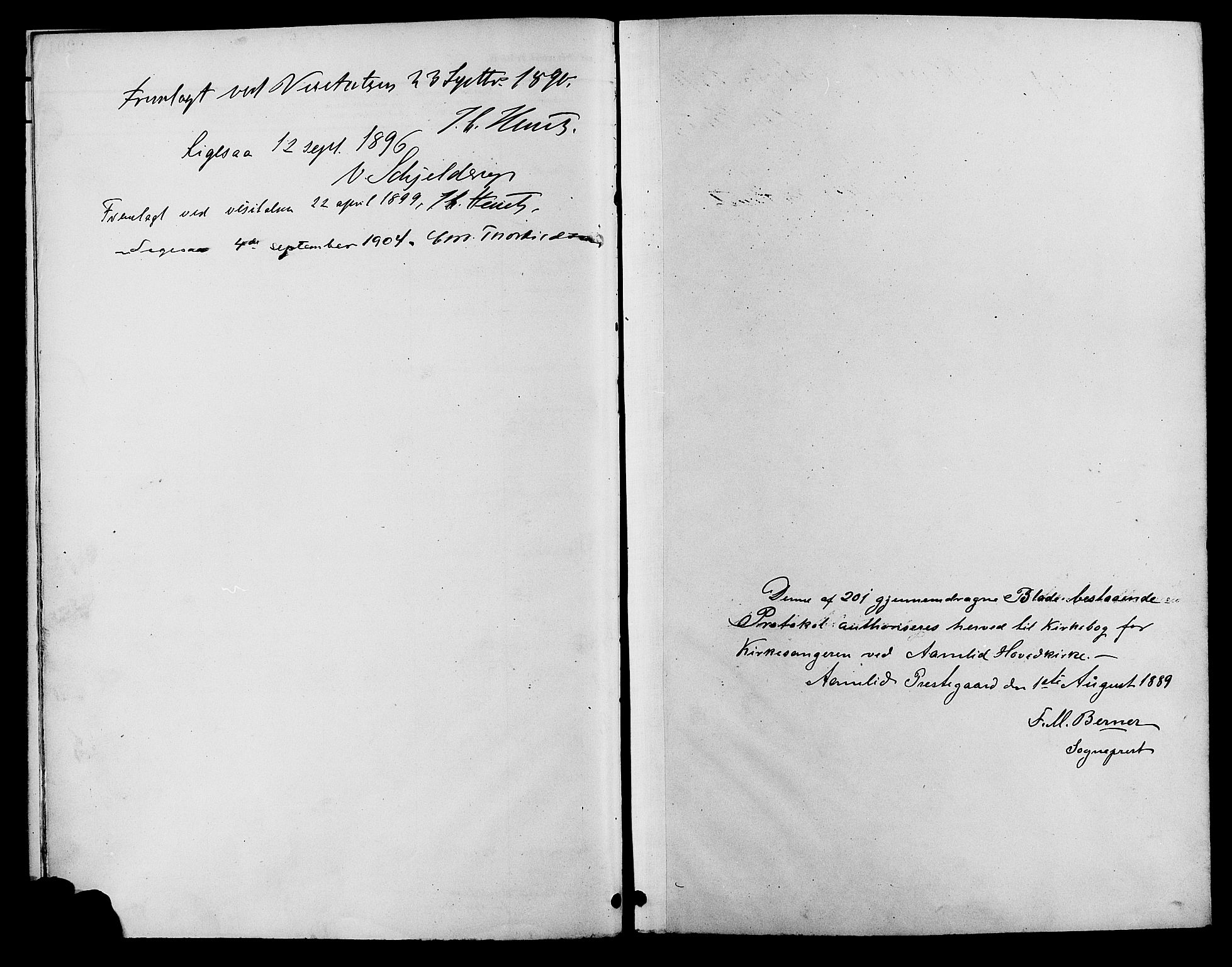 Åmli sokneprestkontor, AV/SAK-1111-0050/F/Fb/Fbc/L0004: Parish register (copy) no. B 4, 1889-1902