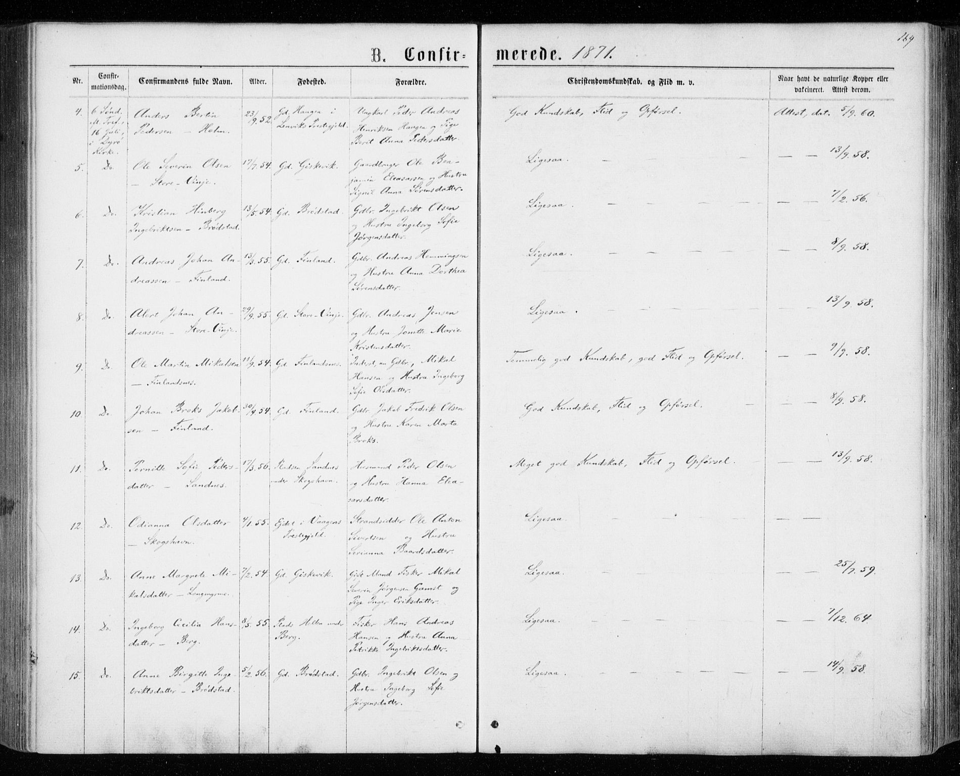 Tranøy sokneprestkontor, AV/SATØ-S-1313/I/Ia/Iaa/L0008kirke: Parish register (official) no. 8, 1867-1877, p. 169