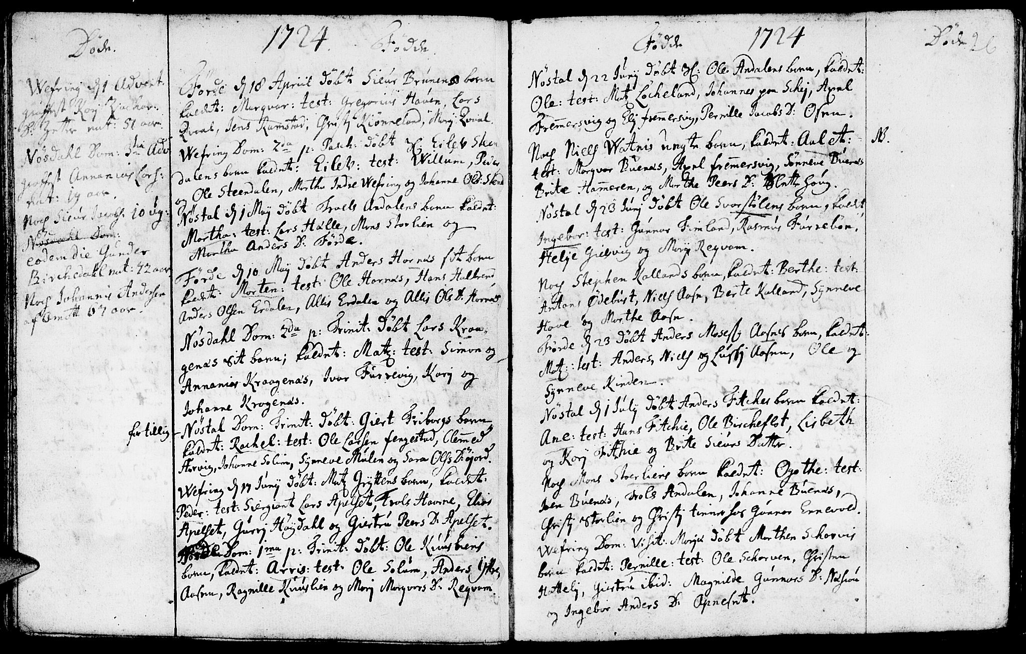 Førde sokneprestembete, AV/SAB-A-79901/H/Haa/Haaa/L0001: Parish register (official) no. A 1, 1720-1727, p. 26