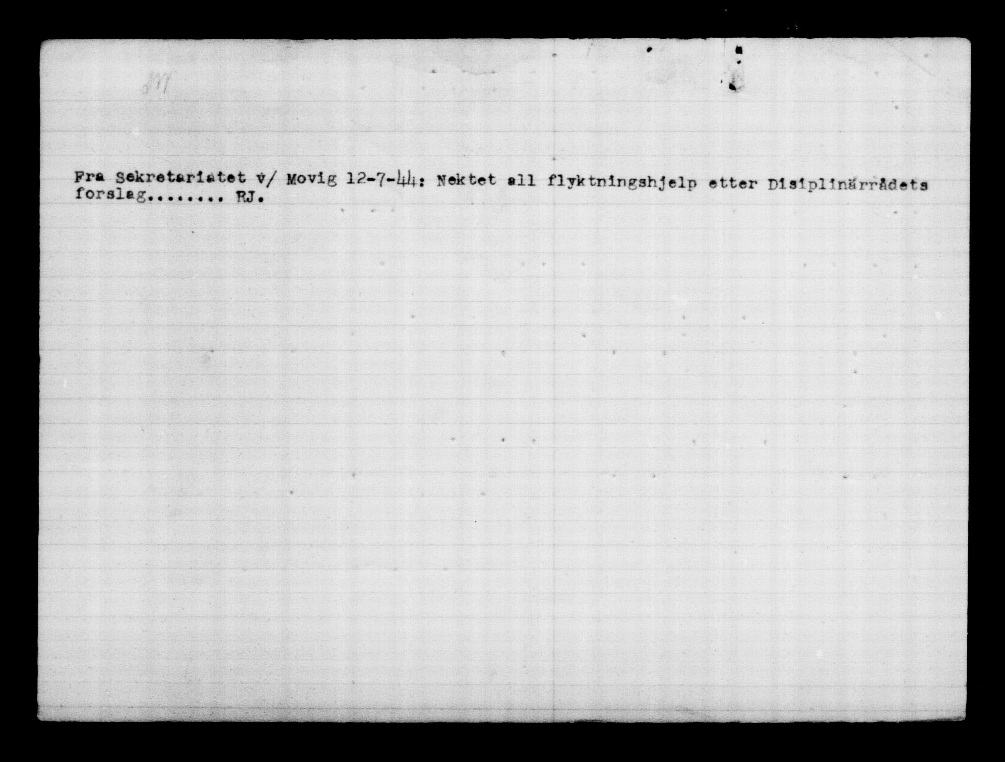 Utenriksstasjonene, Legasjonen i Stockholm, Flyktningkontoret, AV/RA-S-6753/V/Va/L0011: Kjesäterkartoteket, flyktninger med registreringsnr. 25300-28349, 1940-1945, p. 1714