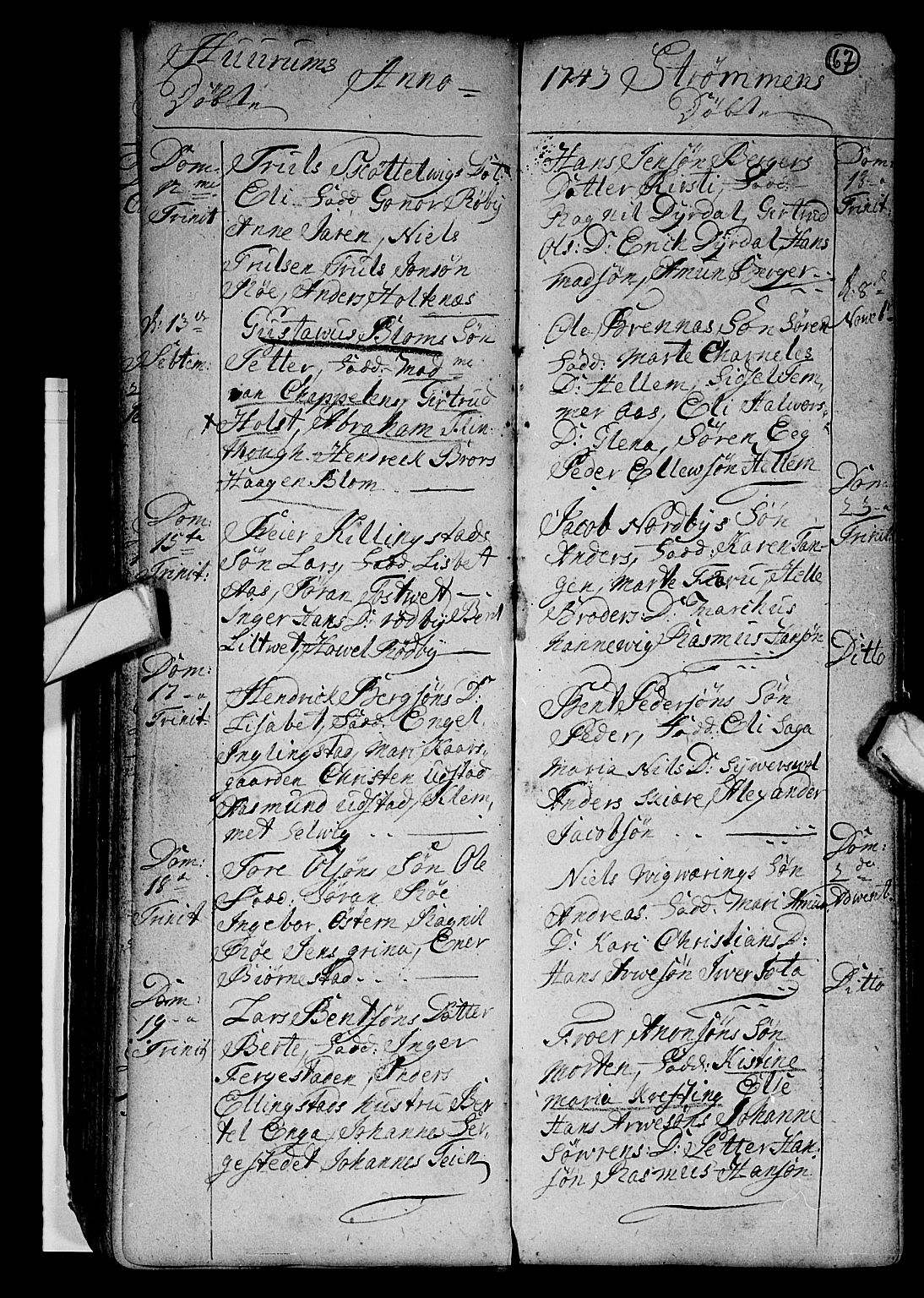 Hurum kirkebøker, SAKO/A-229/F/Fa/L0002: Parish register (official) no. 2, 1733-1757, p. 67