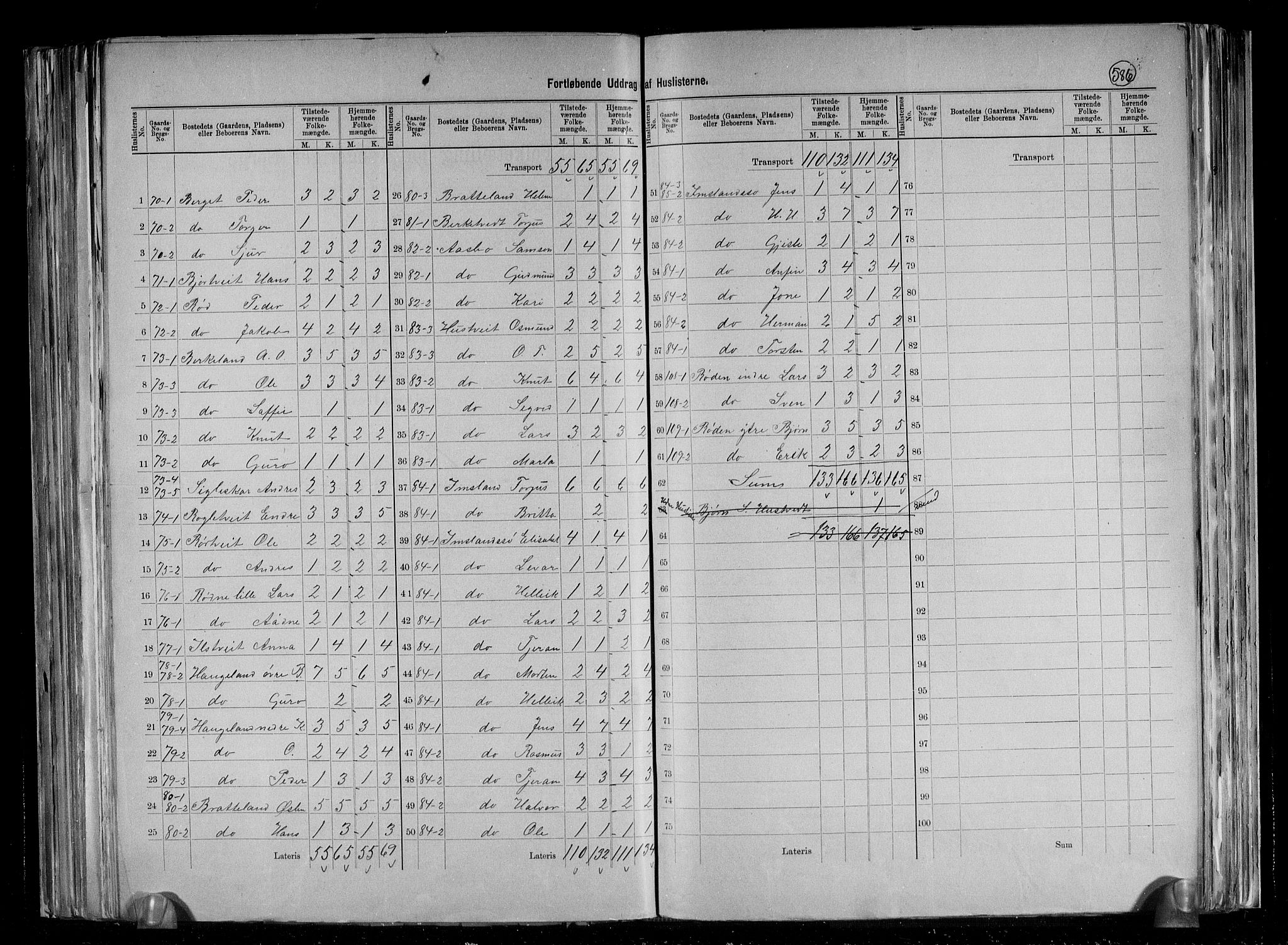 RA, 1891 census for 1157 Vikedal, 1891, p. 24