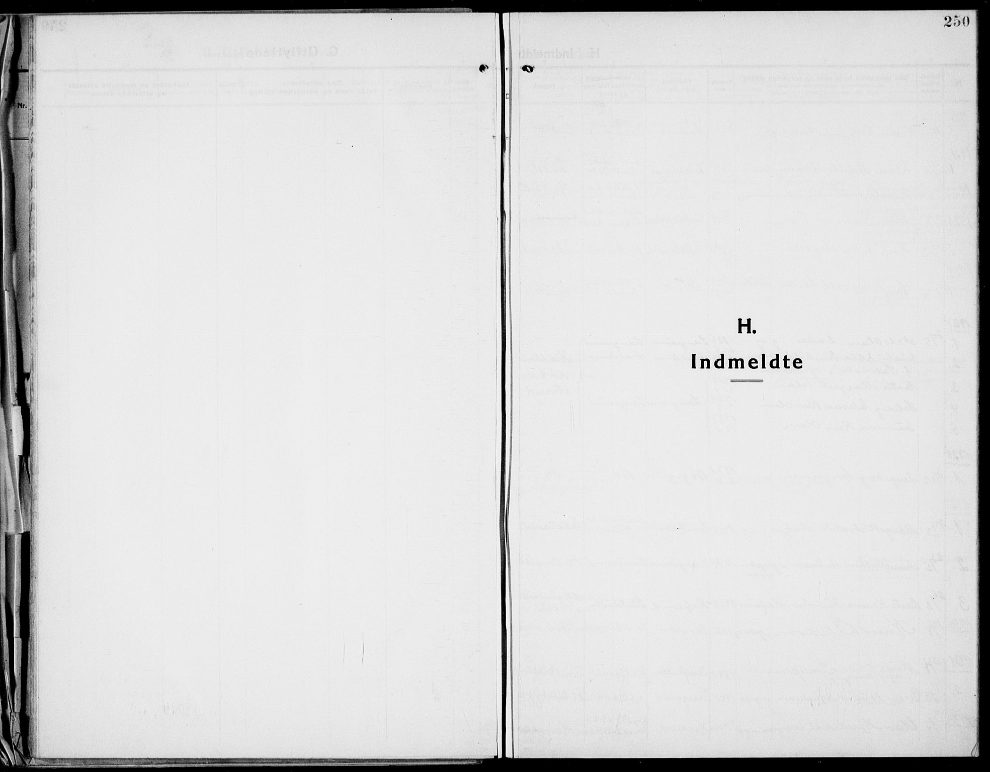 Bamble kirkebøker, SAKO/A-253/G/Ga/L0011: Parish register (copy) no. I 11, 1920-1935, p. 250