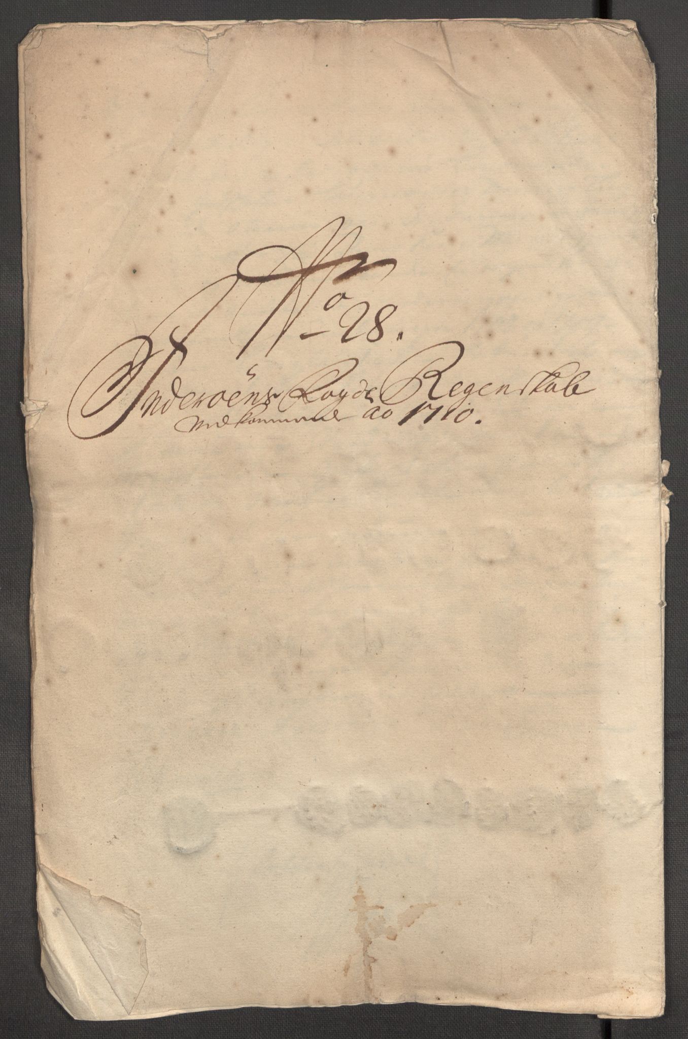 Rentekammeret inntil 1814, Reviderte regnskaper, Fogderegnskap, AV/RA-EA-4092/R63/L4318: Fogderegnskap Inderøy, 1710, p. 254