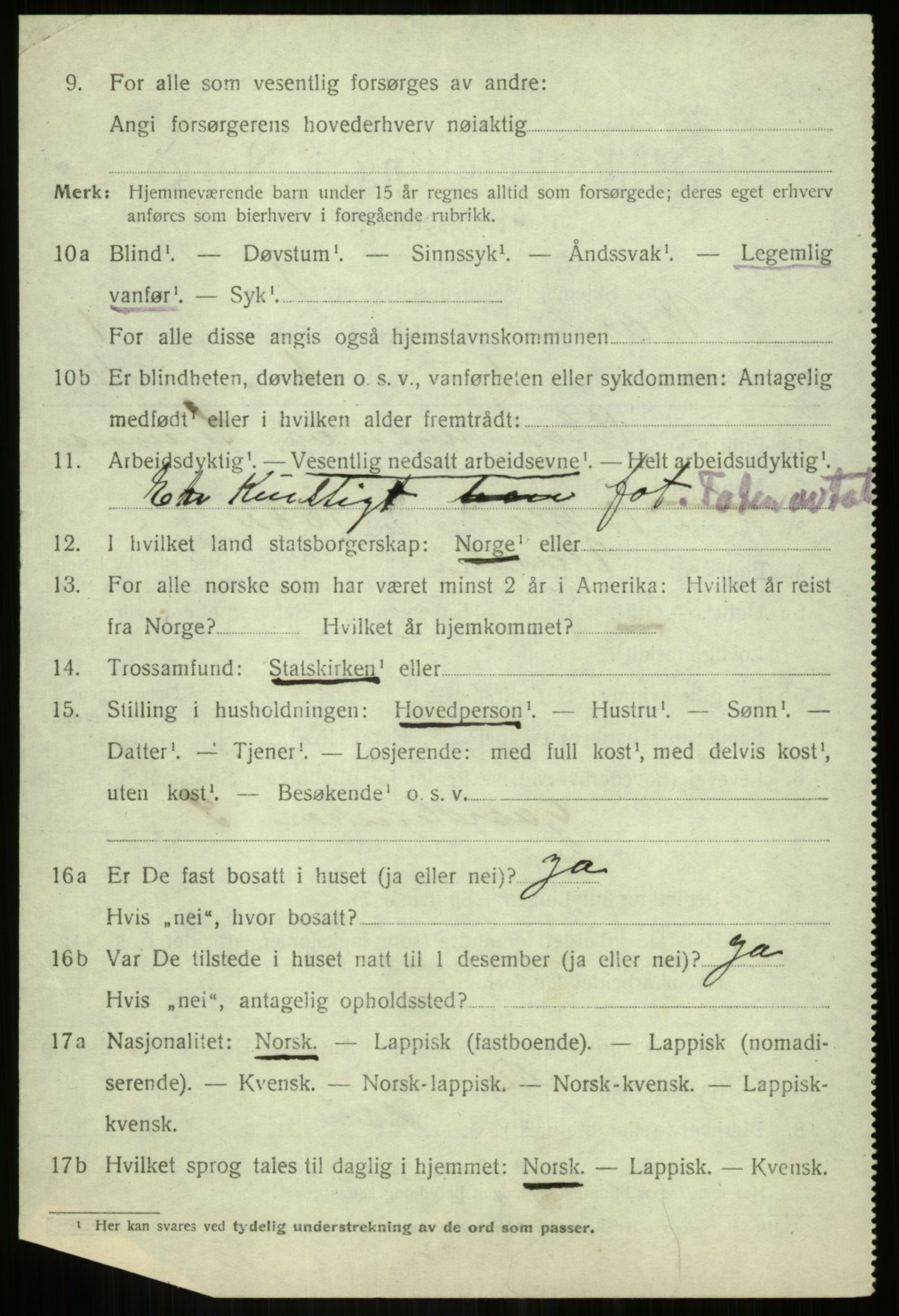 SATØ, 1920 census for Bardu, 1920, p. 628