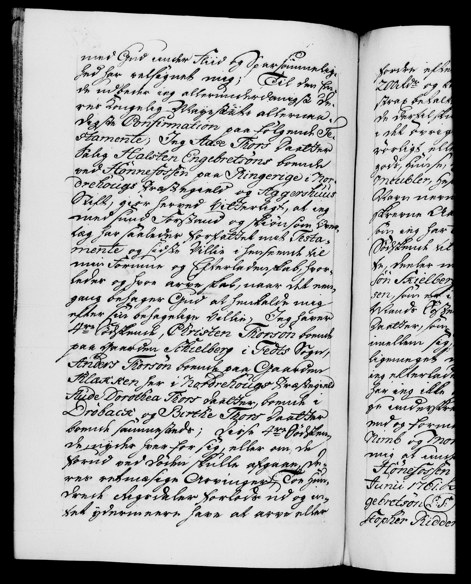 Danske Kanselli 1572-1799, AV/RA-EA-3023/F/Fc/Fca/Fcaa/L0041: Norske registre, 1760-1762, p. 487b