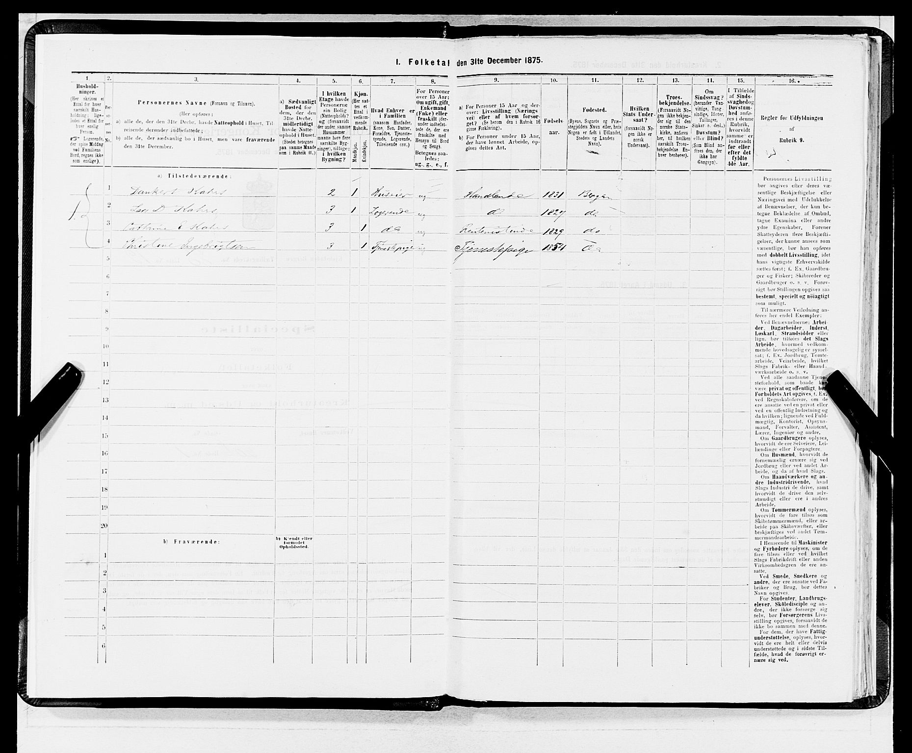 SAB, 1875 census for 1301 Bergen, 1875, p. 4476