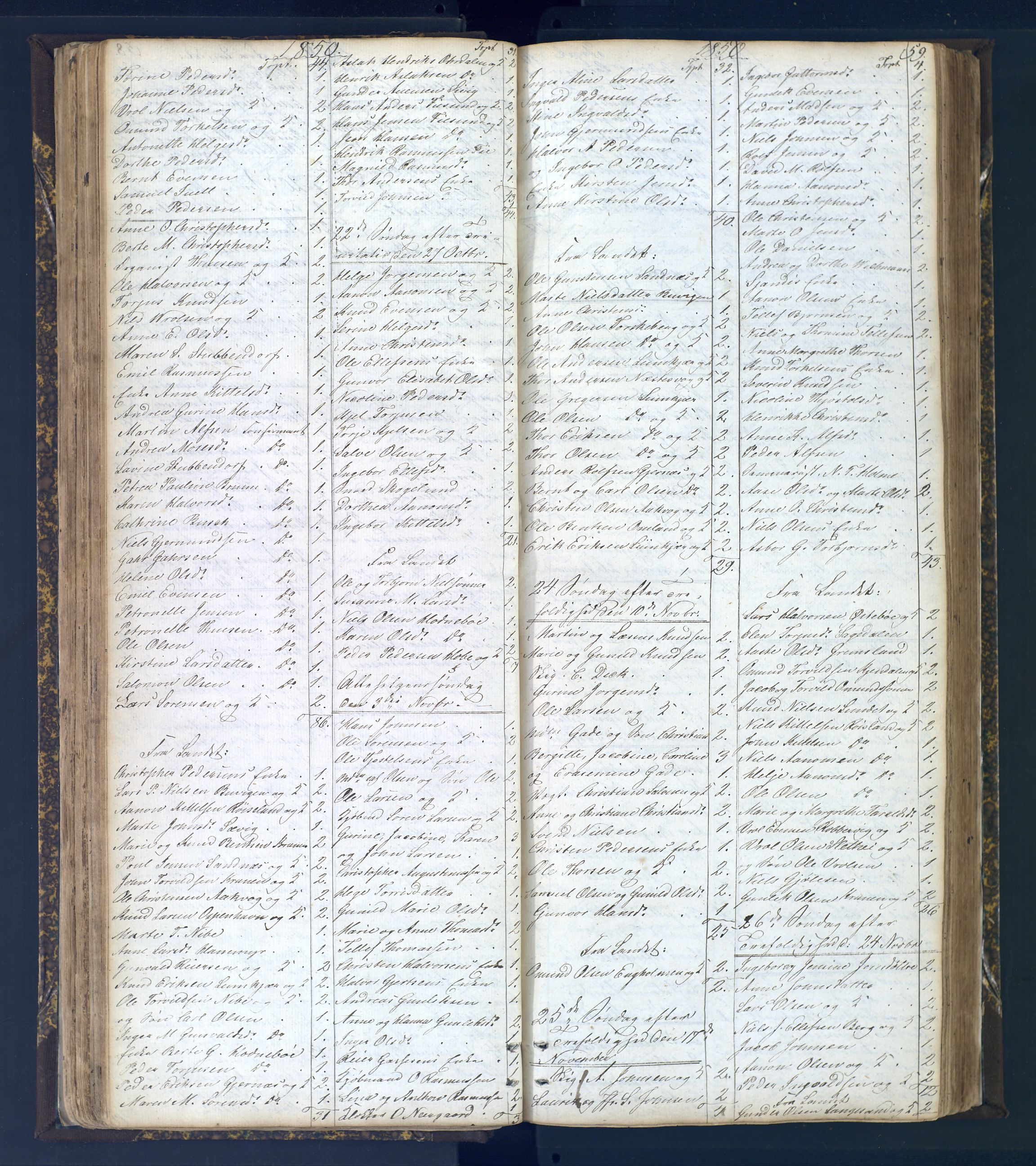 Risør sokneprestkontor, SAK/1111-0035/F/Fc/L0003: Communicants register no. C 3, 1836-1872, p. 59